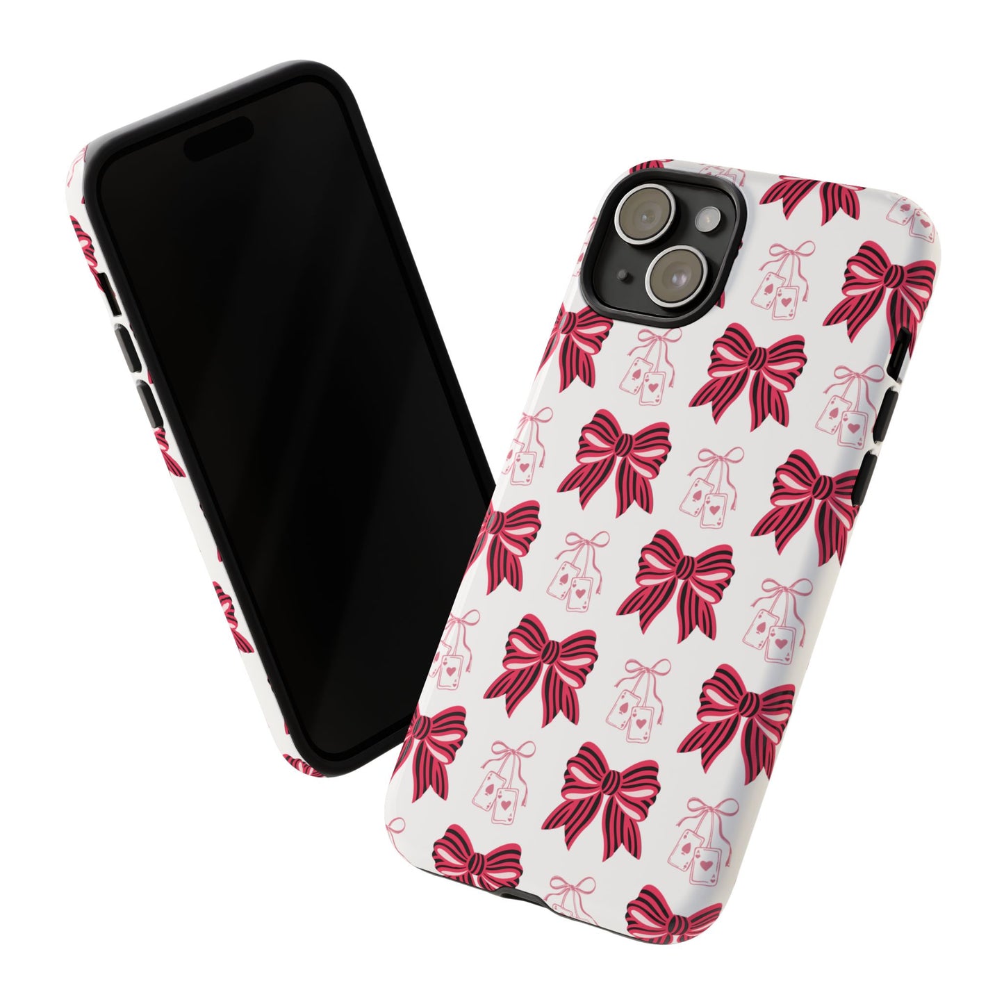 Stylish Phone Case with Elegant Bow Design, Holiday Gift, Phone Cover, Custom Smartphone Case, Fashion Accessory, Cute Gift Idea