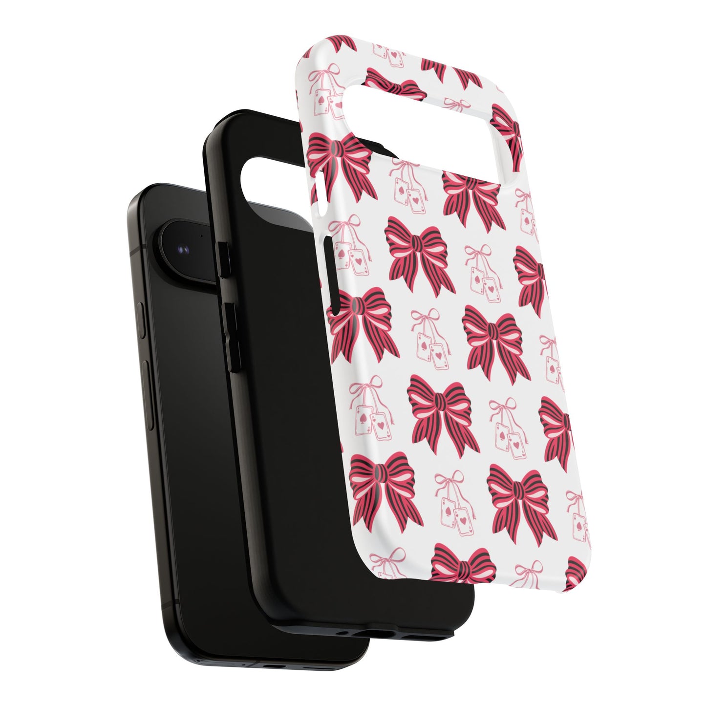 Stylish Phone Case with Elegant Bow Design, Holiday Gift, Phone Cover, Custom Smartphone Case, Fashion Accessory, Cute Gift Idea