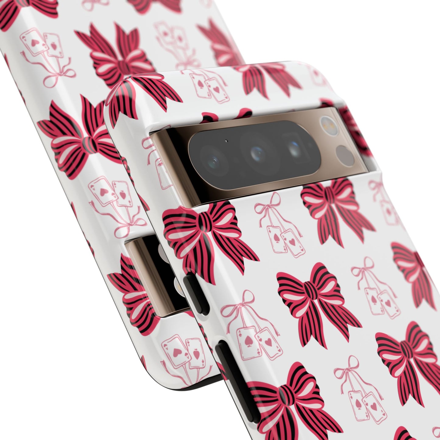 Stylish Phone Case with Elegant Bow Design, Holiday Gift, Phone Cover, Custom Smartphone Case, Fashion Accessory, Cute Gift Idea