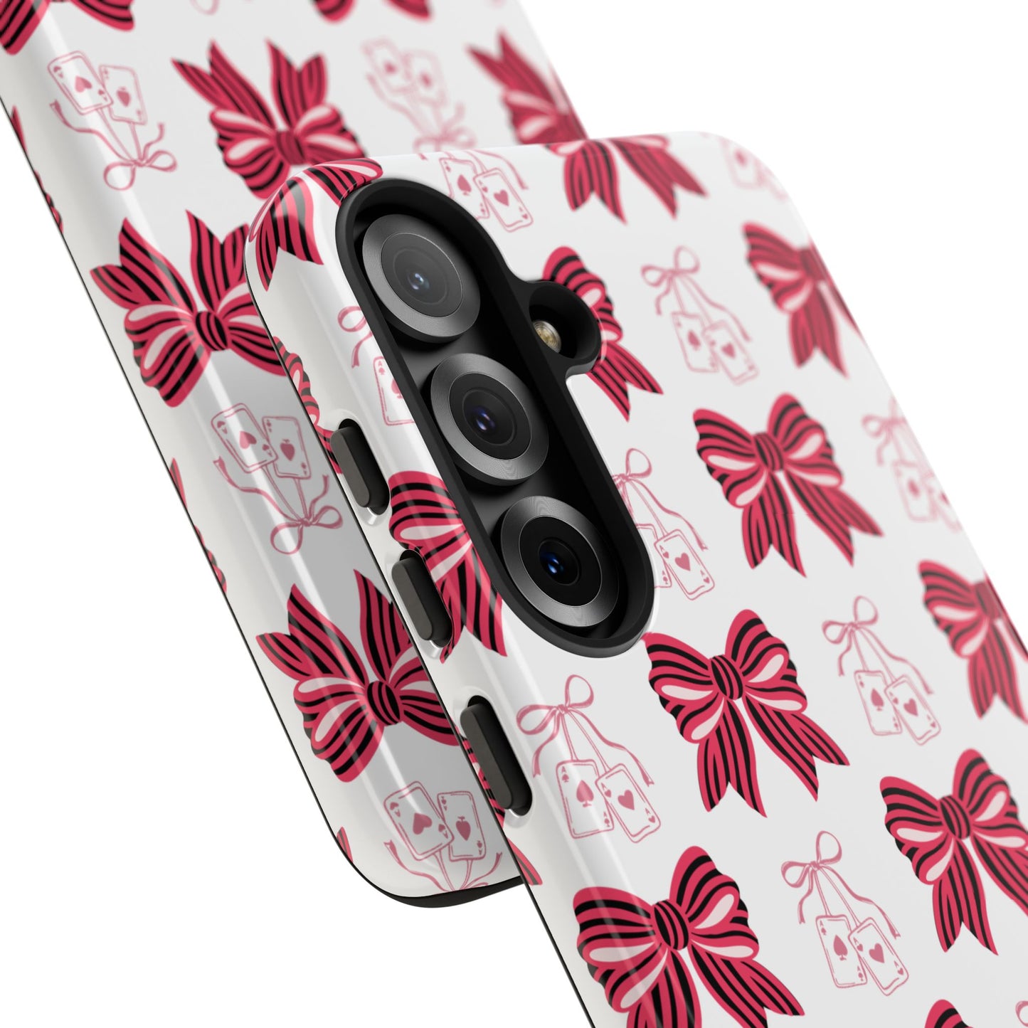 Stylish Phone Case with Elegant Bow Design, Holiday Gift, Phone Cover, Custom Smartphone Case, Fashion Accessory, Cute Gift Idea