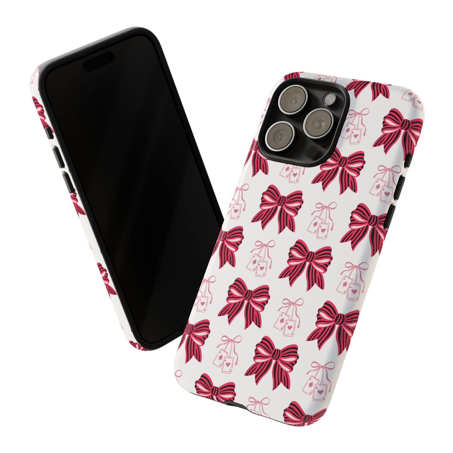 Stylish Phone Case with Elegant Bow Design, Holiday Gift, Phone Cover, Custom Smartphone Case, Fashion Accessory, Cute Gift Idea