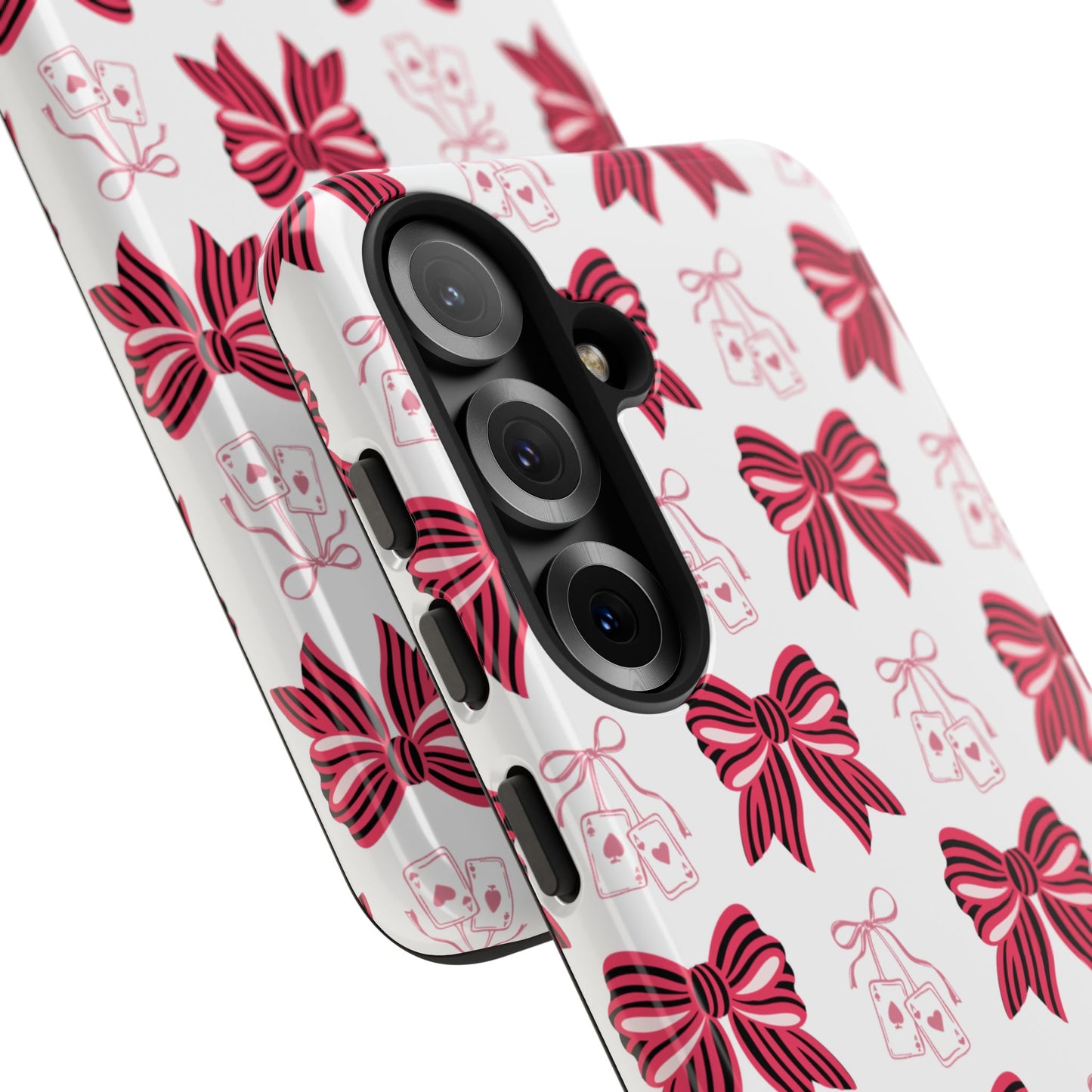 Stylish Phone Case with Elegant Bow Design, Holiday Gift, Phone Cover, Custom Smartphone Case, Fashion Accessory, Cute Gift Idea