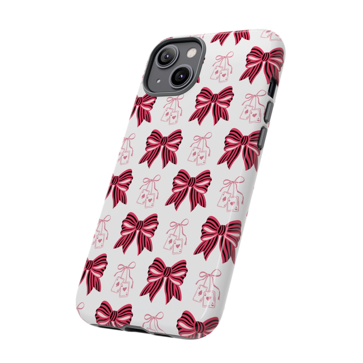 Stylish Phone Case with Elegant Bow Design, Holiday Gift, Phone Cover, Custom Smartphone Case, Fashion Accessory, Cute Gift Idea