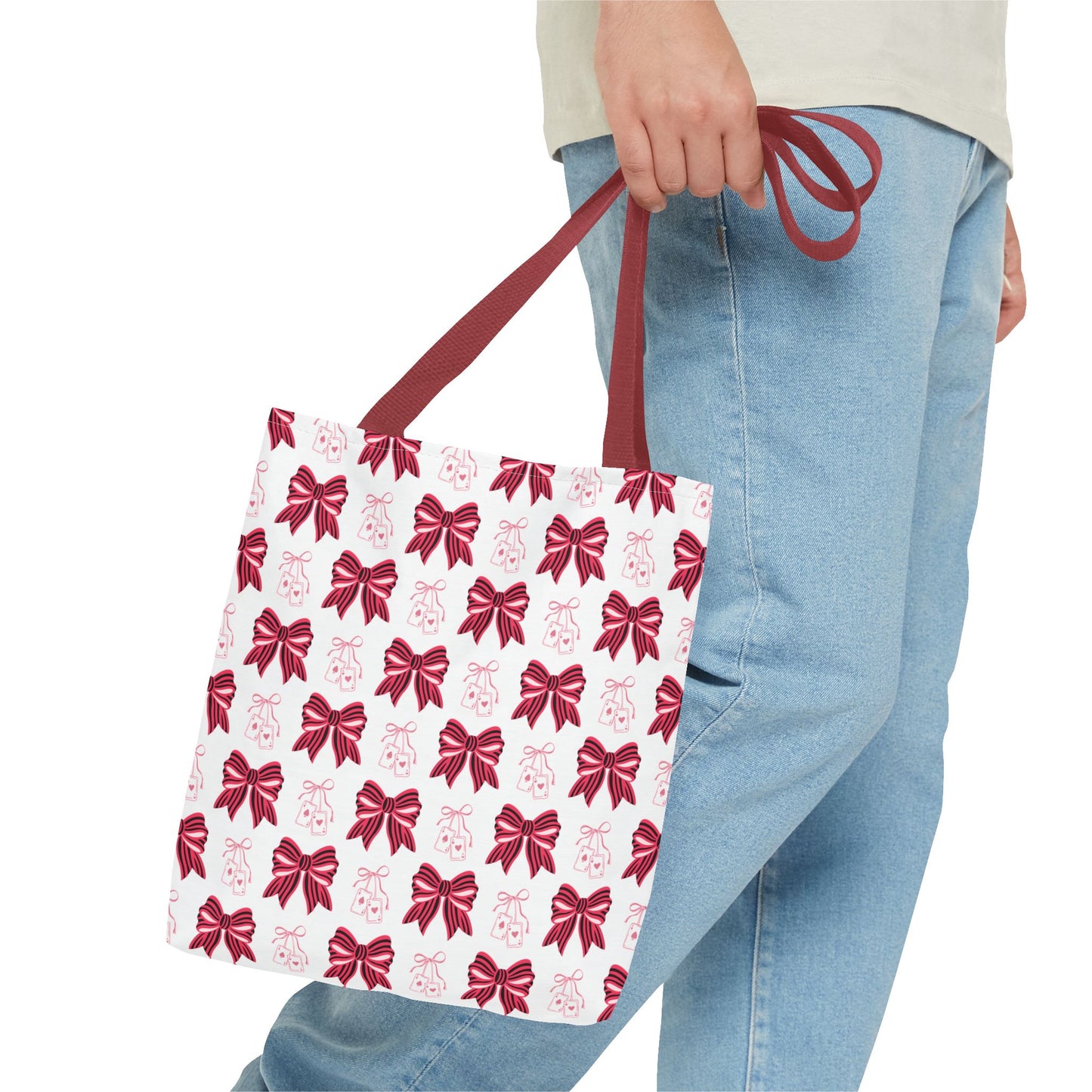 Chic Bow Inspired Tote Bag, Stylish Shopping Bag, Cute Gift for Her, Eco-Friendly Tote, Perfect for Parties