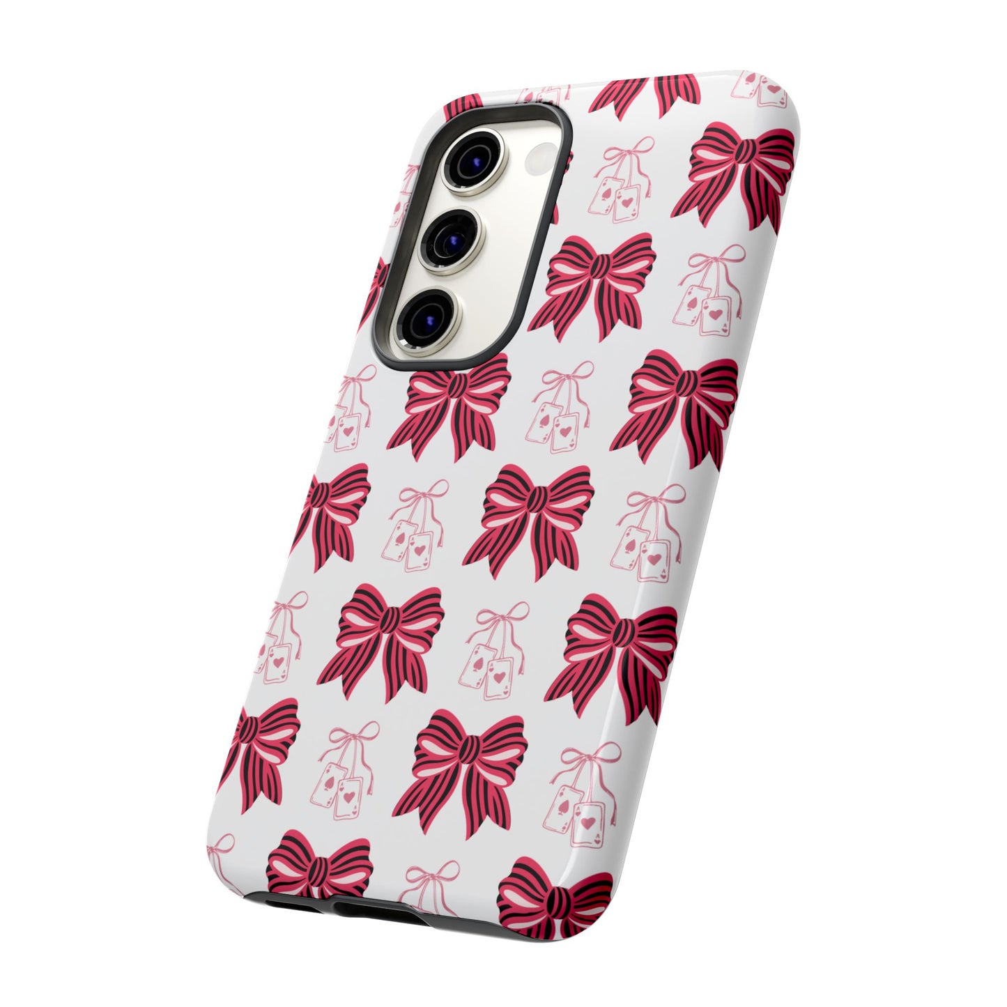Stylish Phone Case with Elegant Bow Design, Holiday Gift, Phone Cover, Custom Smartphone Case, Fashion Accessory, Cute Gift Idea