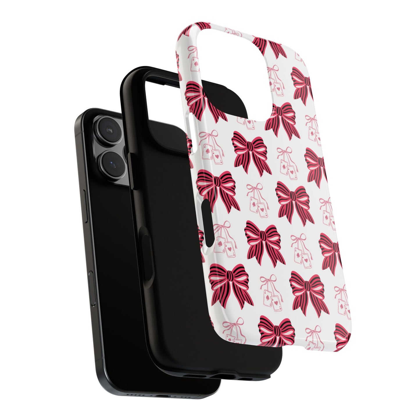 Stylish Phone Case with Elegant Bow Design, Holiday Gift, Phone Cover, Custom Smartphone Case, Fashion Accessory, Cute Gift Idea