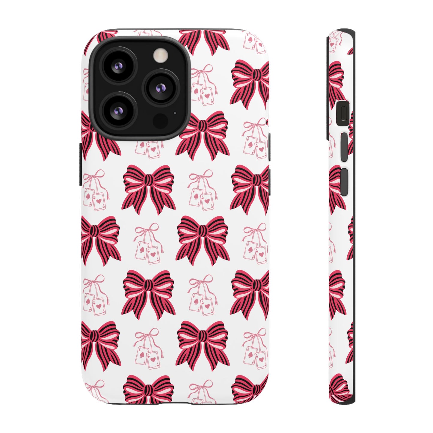 Stylish Phone Case with Elegant Bow Design, Holiday Gift, Phone Cover, Custom Smartphone Case, Fashion Accessory, Cute Gift Idea