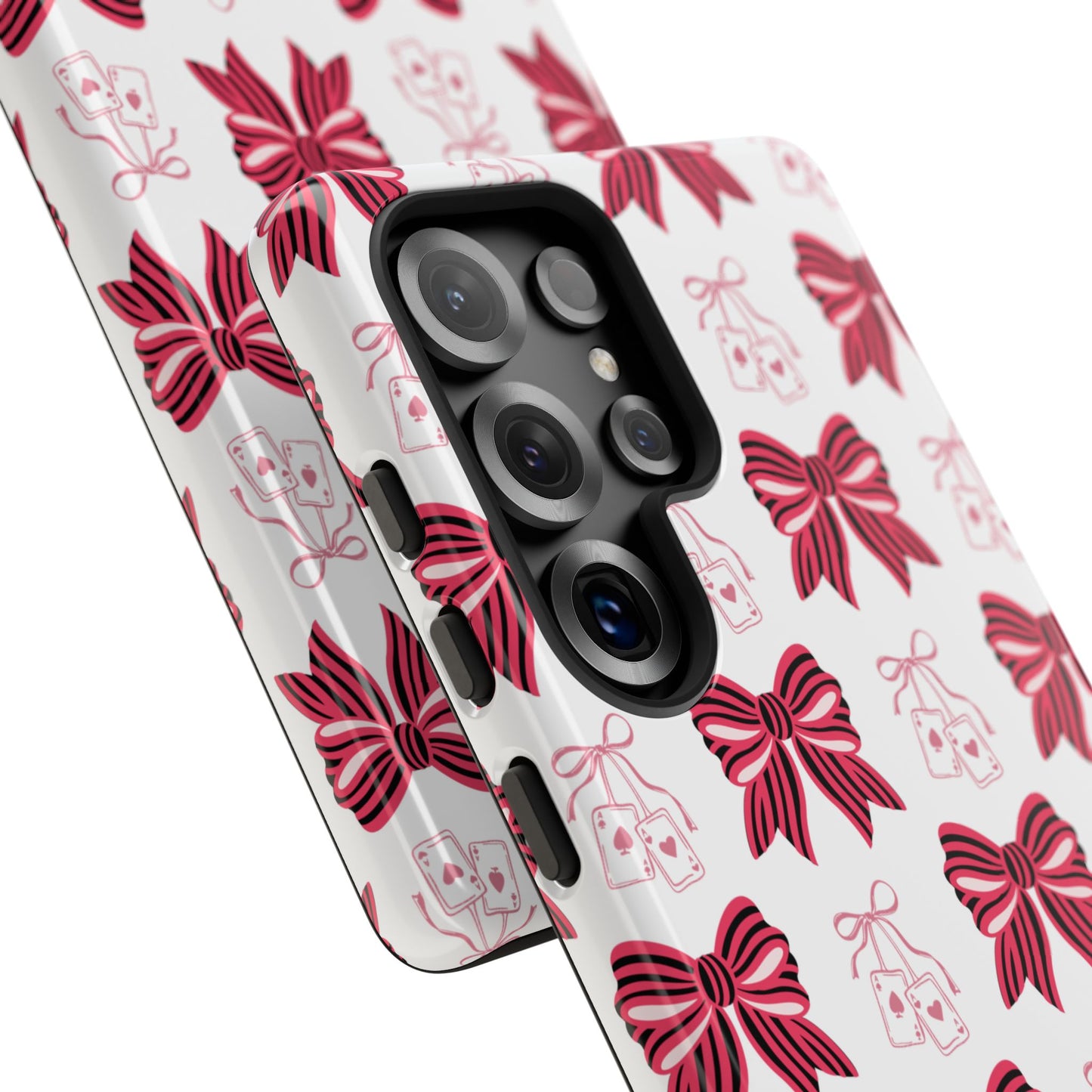 Stylish Phone Case with Elegant Bow Design, Holiday Gift, Phone Cover, Custom Smartphone Case, Fashion Accessory, Cute Gift Idea