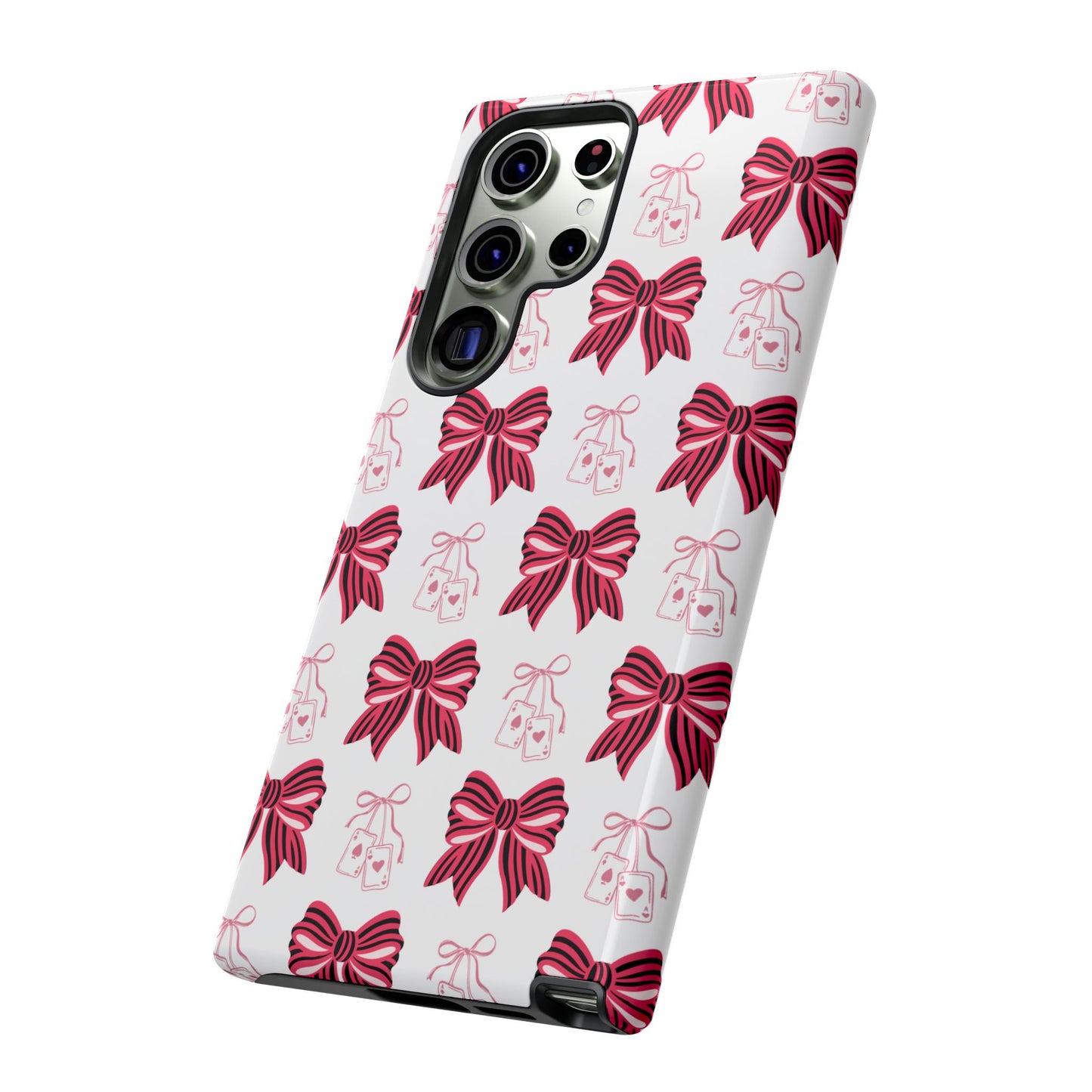 Stylish Phone Case with Elegant Bow Design, Holiday Gift, Phone Cover, Custom Smartphone Case, Fashion Accessory, Cute Gift Idea