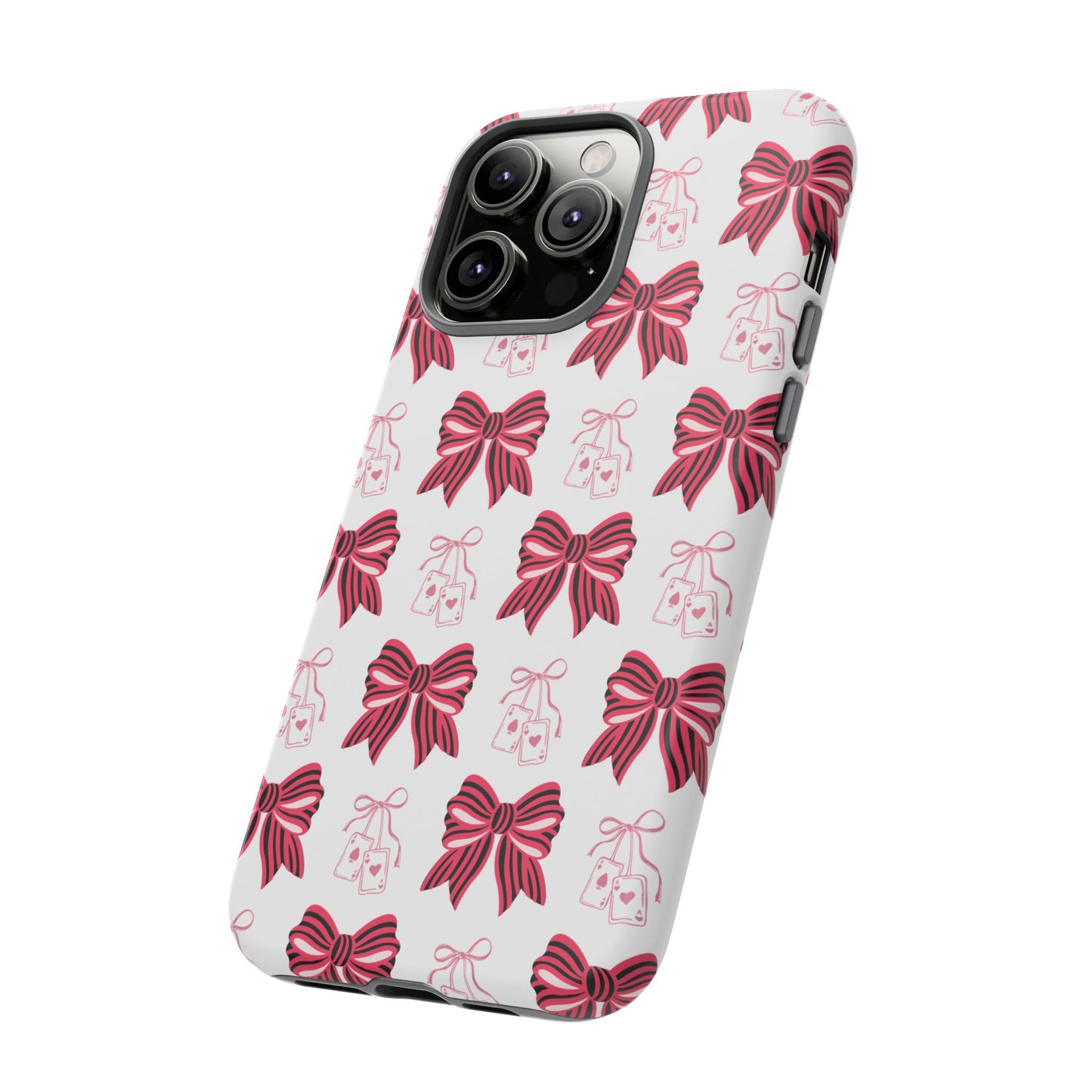 Stylish Phone Case with Elegant Bow Design, Holiday Gift, Phone Cover, Custom Smartphone Case, Fashion Accessory, Cute Gift Idea