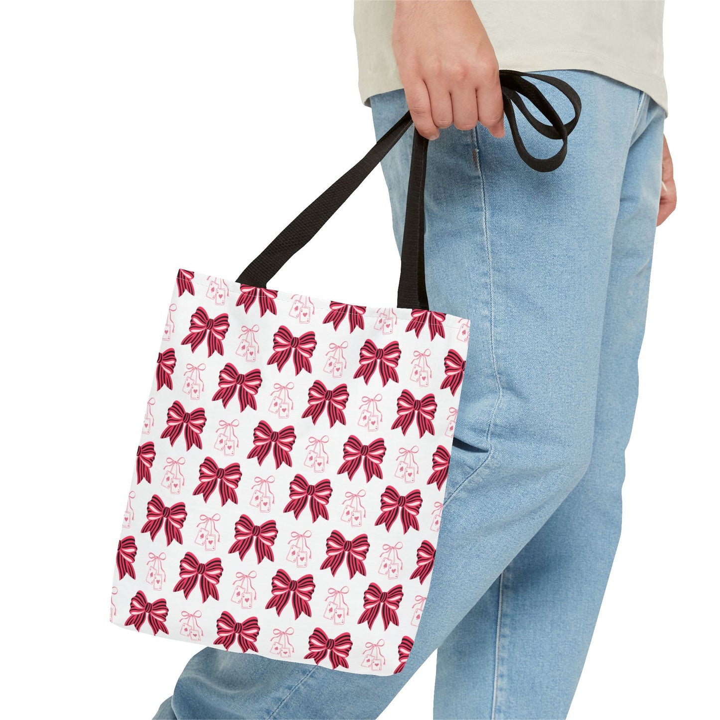 Chic Bow Inspired Tote Bag, Stylish Shopping Bag, Cute Gift for Her, Eco-Friendly Tote, Perfect for Parties