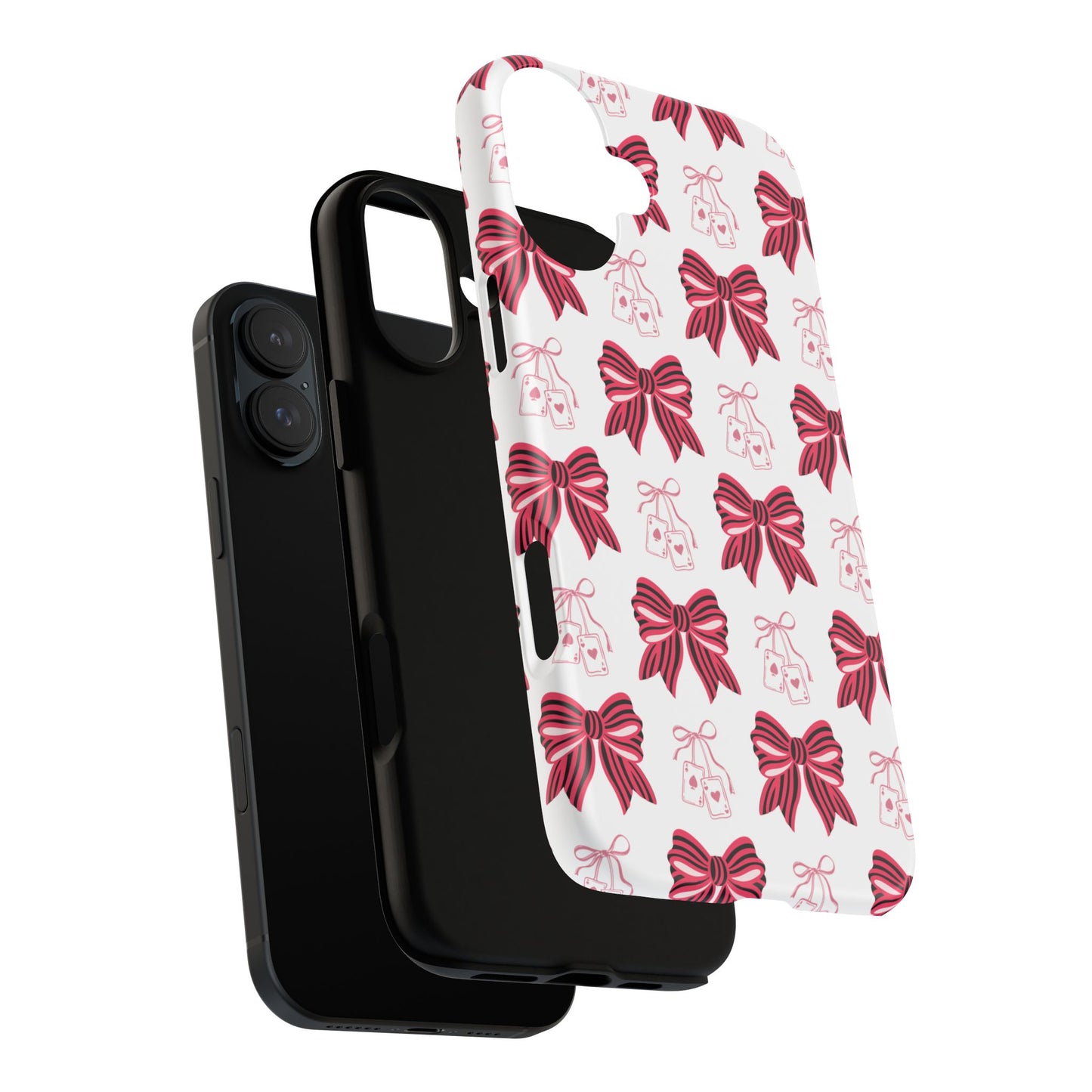 Stylish Phone Case with Elegant Bow Design, Holiday Gift, Phone Cover, Custom Smartphone Case, Fashion Accessory, Cute Gift Idea