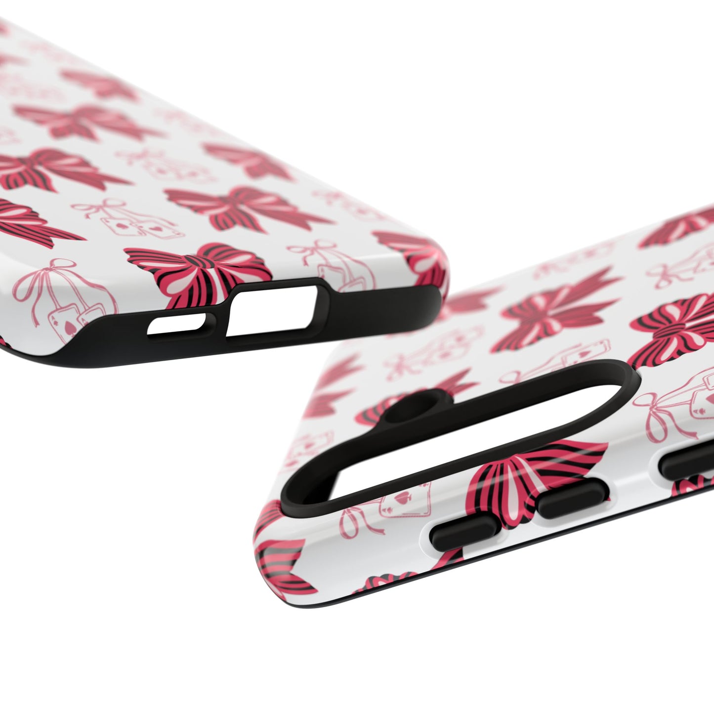 Stylish Phone Case with Elegant Bow Design, Holiday Gift, Phone Cover, Custom Smartphone Case, Fashion Accessory, Cute Gift Idea