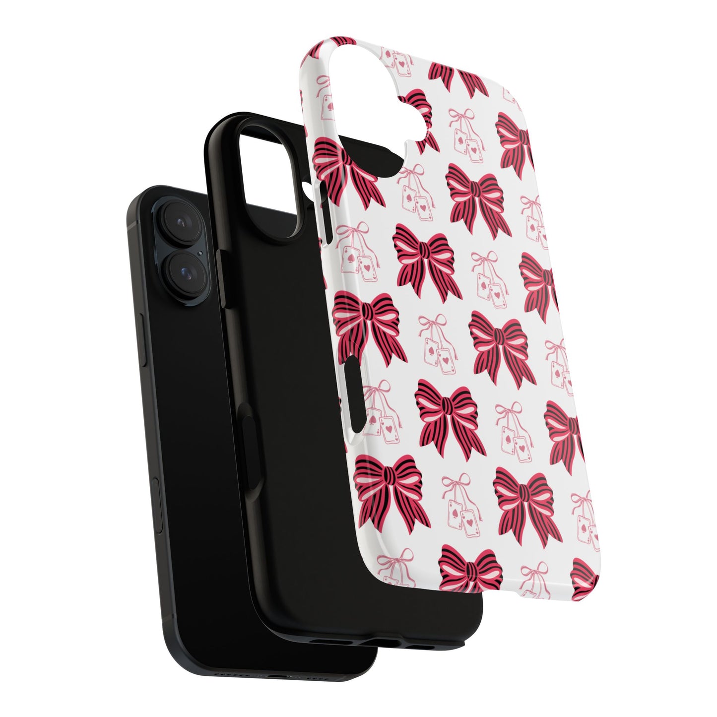 Stylish Phone Case with Elegant Bow Design, Holiday Gift, Phone Cover, Custom Smartphone Case, Fashion Accessory, Cute Gift Idea