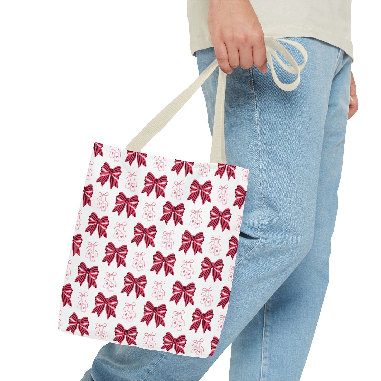 Chic Bow Inspired Tote Bag, Stylish Shopping Bag, Cute Gift for Her, Eco-Friendly Tote, Perfect for Parties