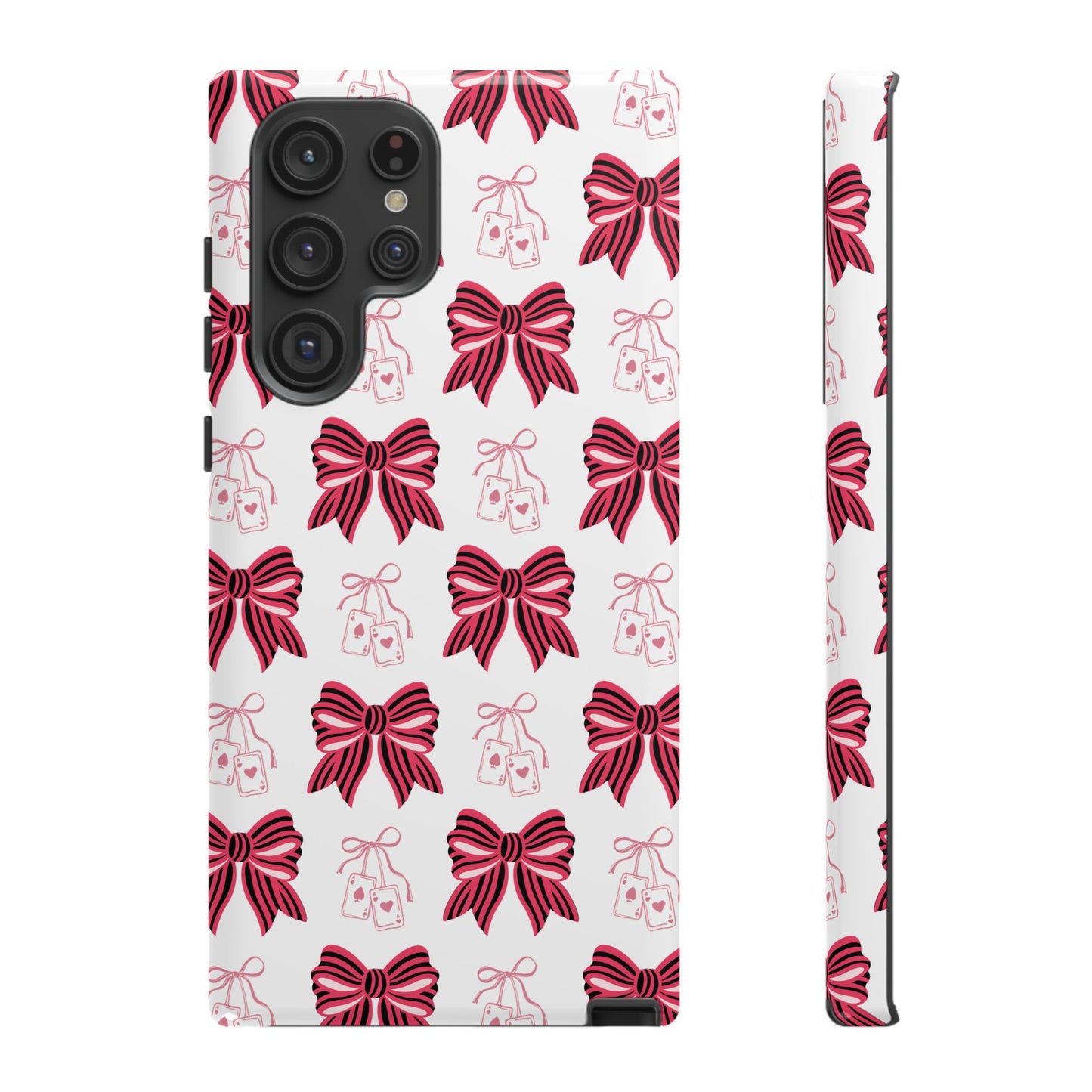 Stylish Phone Case with Elegant Bow Design, Holiday Gift, Phone Cover, Custom Smartphone Case, Fashion Accessory, Cute Gift Idea