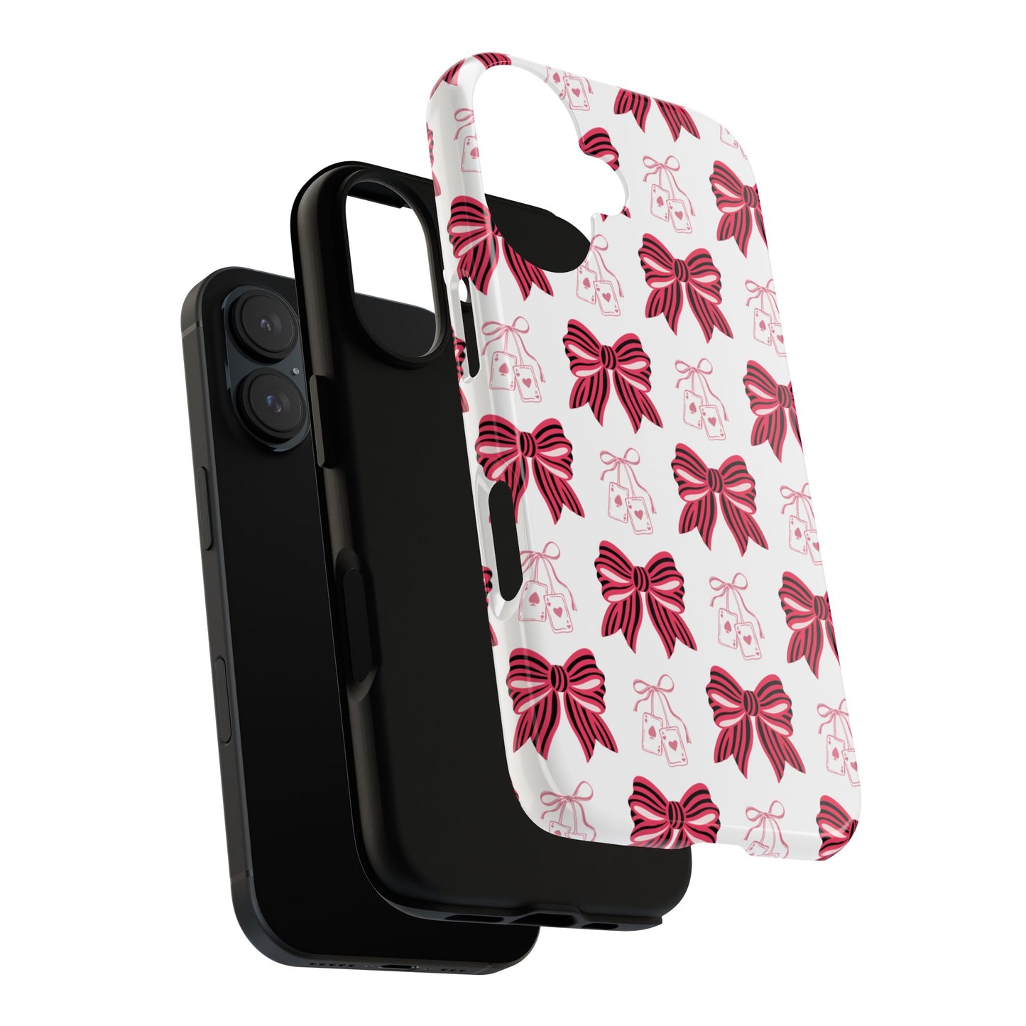 Stylish Phone Case with Elegant Bow Design, Holiday Gift, Phone Cover, Custom Smartphone Case, Fashion Accessory, Cute Gift Idea