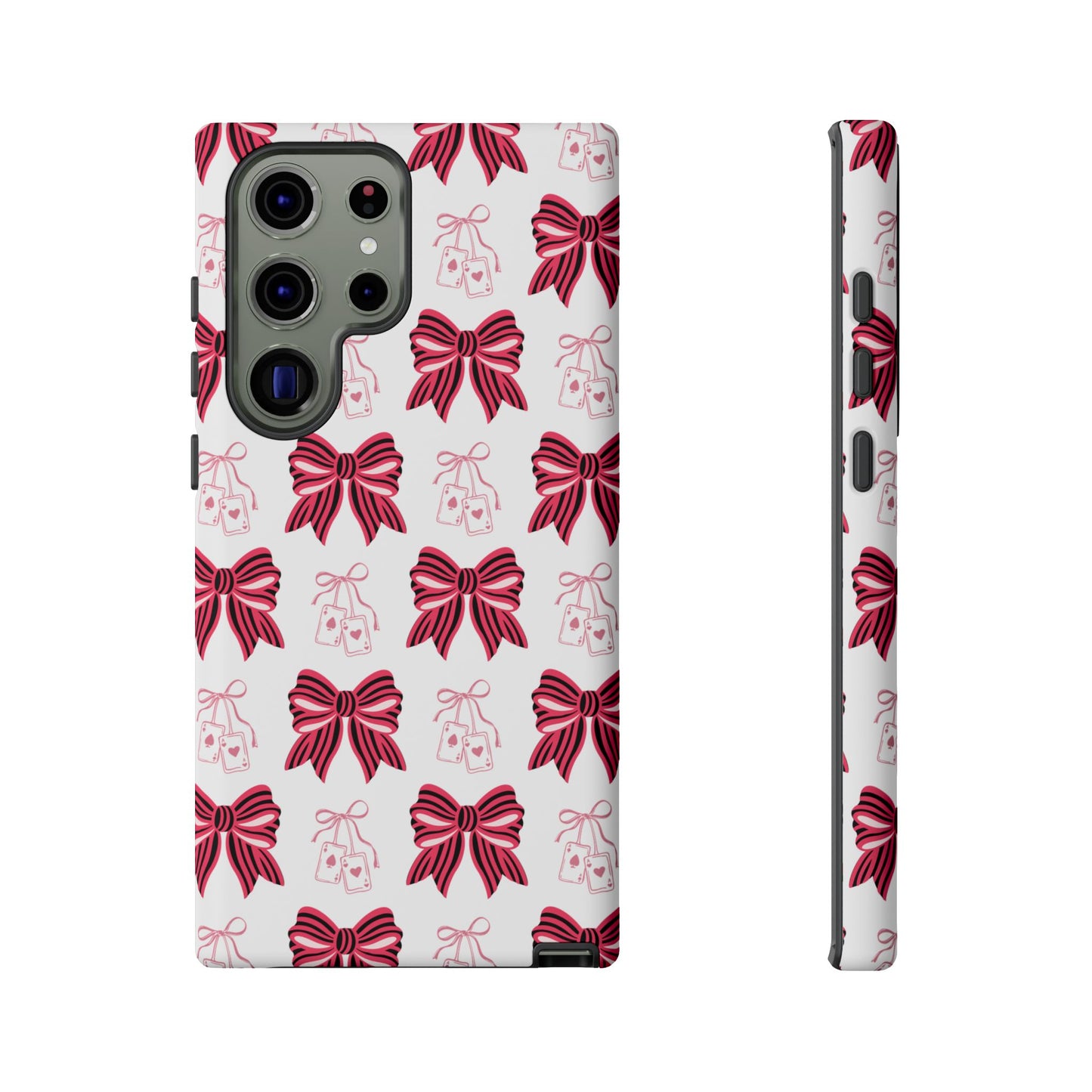 Stylish Phone Case with Elegant Bow Design, Holiday Gift, Phone Cover, Custom Smartphone Case, Fashion Accessory, Cute Gift Idea