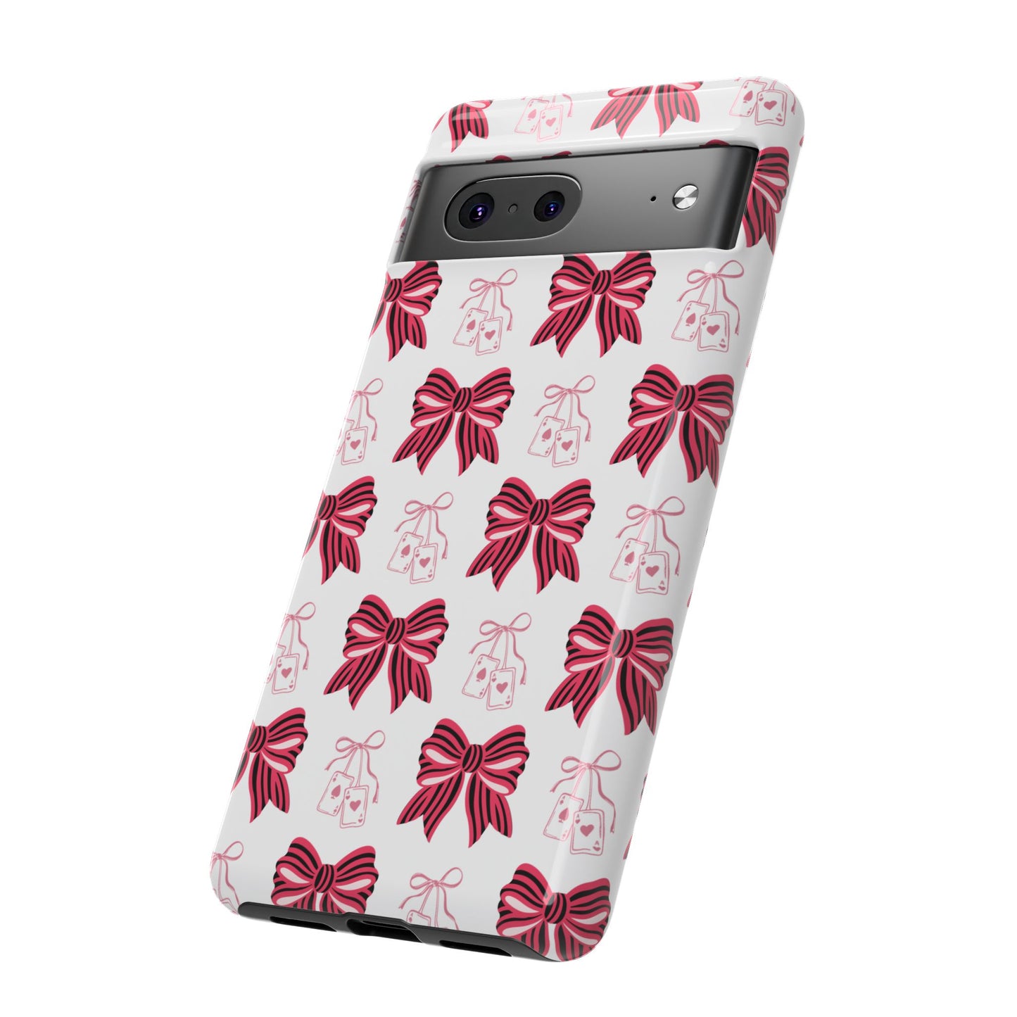 Stylish Phone Case with Elegant Bow Design, Holiday Gift, Phone Cover, Custom Smartphone Case, Fashion Accessory, Cute Gift Idea