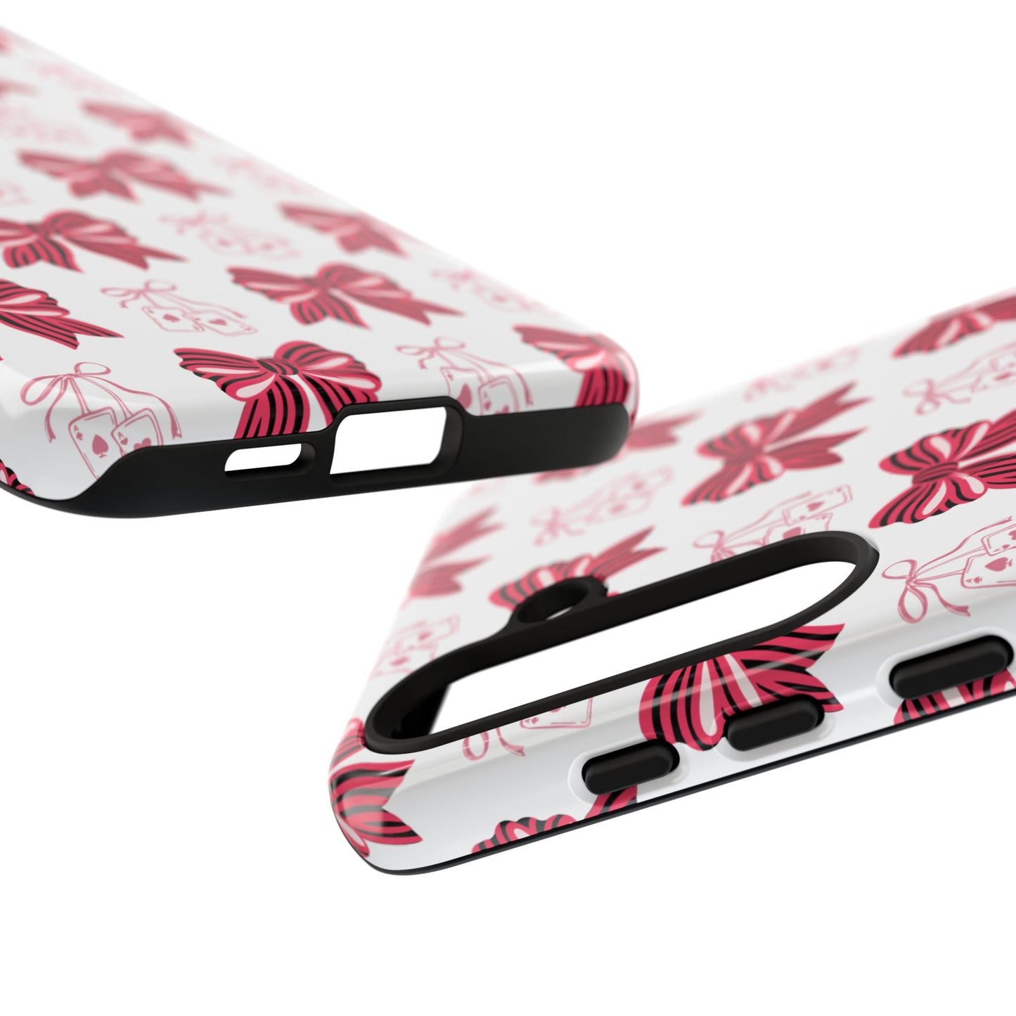 Stylish Phone Case with Elegant Bow Design, Holiday Gift, Phone Cover, Custom Smartphone Case, Fashion Accessory, Cute Gift Idea