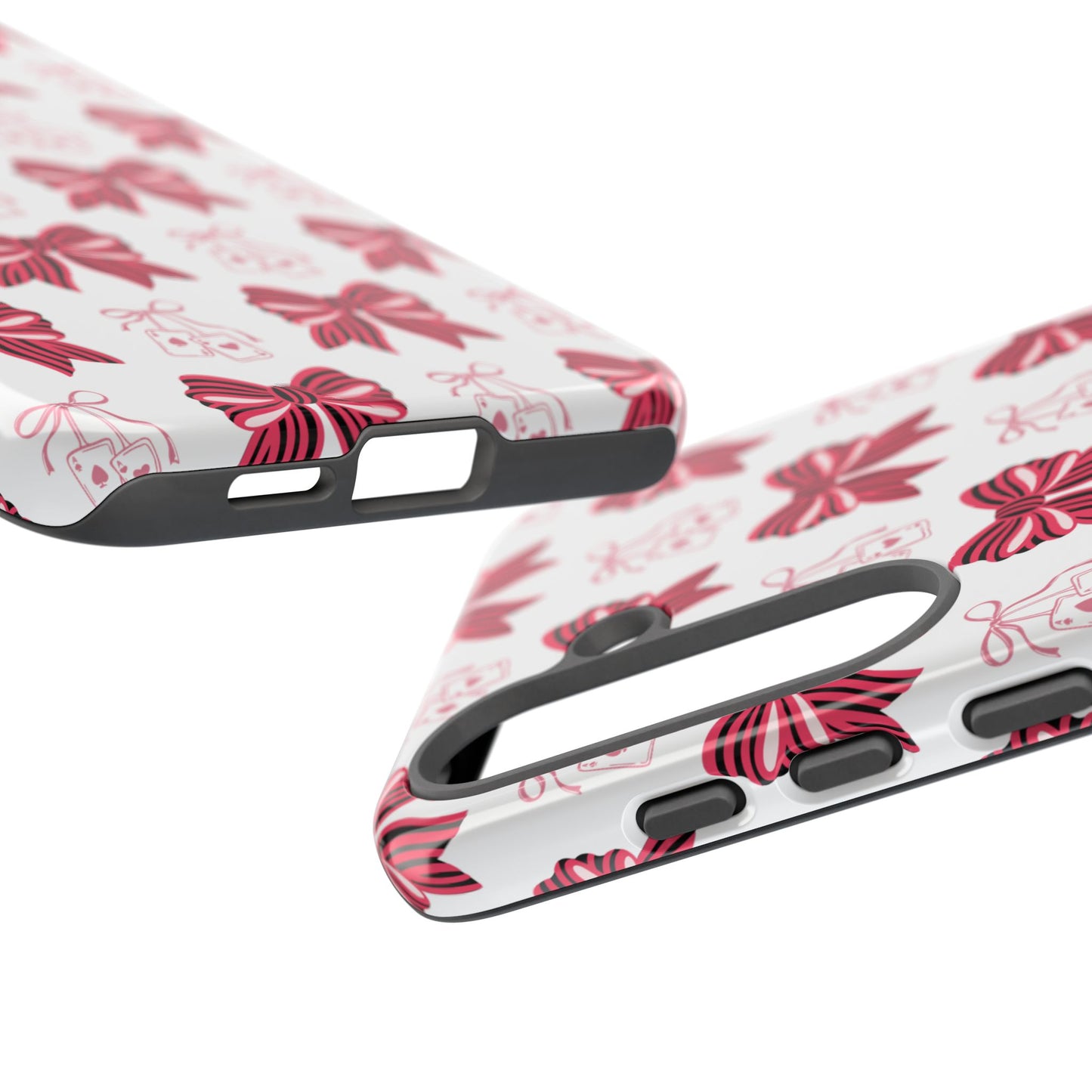 Stylish Phone Case with Elegant Bow Design, Holiday Gift, Phone Cover, Custom Smartphone Case, Fashion Accessory, Cute Gift Idea