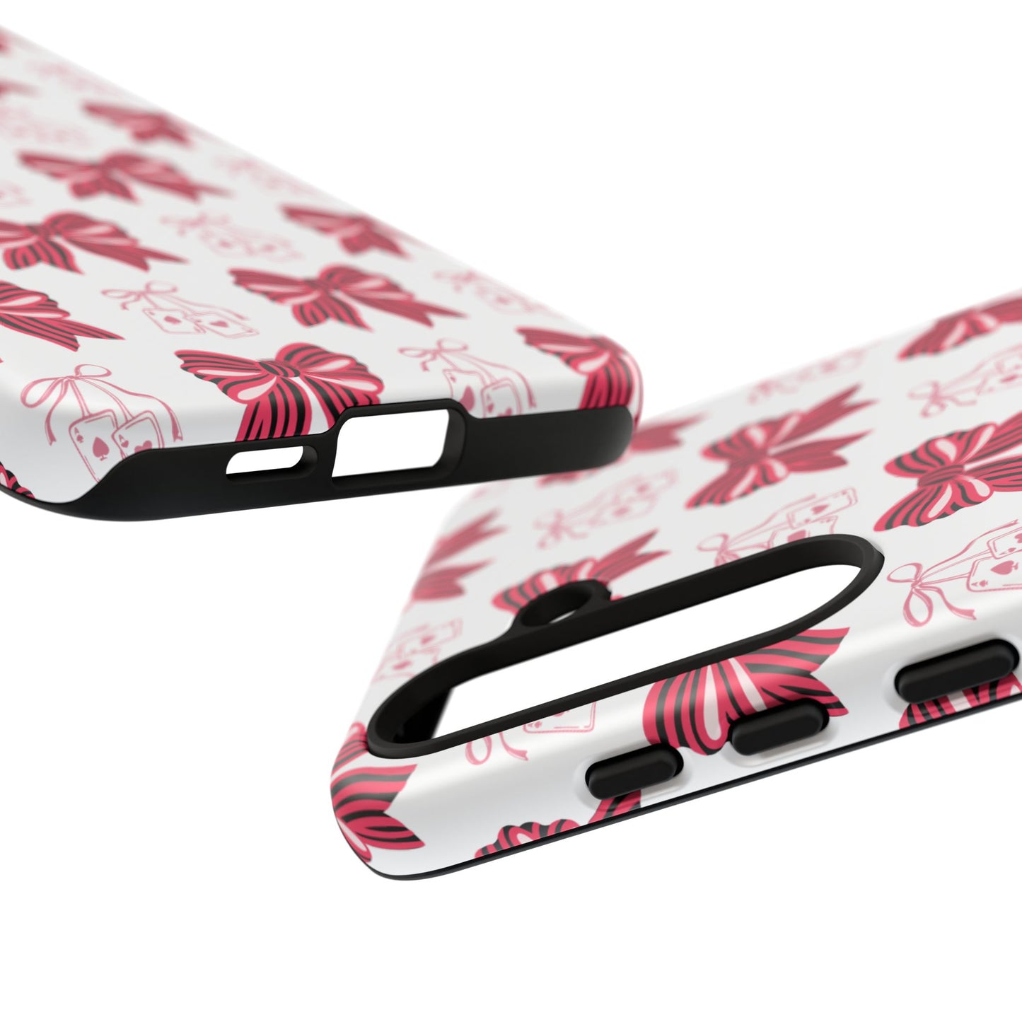 Stylish Phone Case with Elegant Bow Design, Holiday Gift, Phone Cover, Custom Smartphone Case, Fashion Accessory, Cute Gift Idea