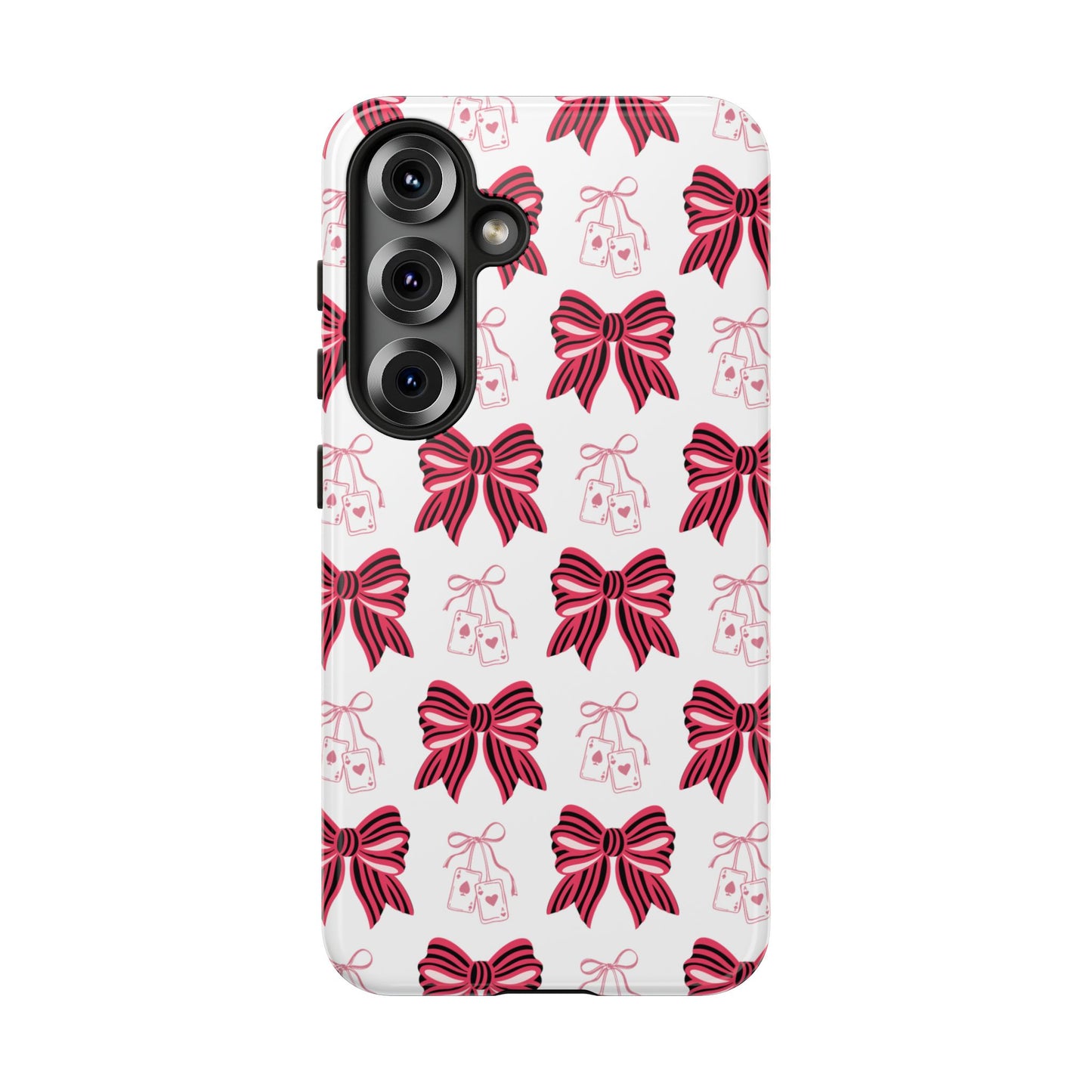Stylish Phone Case with Elegant Bow Design, Holiday Gift, Phone Cover, Custom Smartphone Case, Fashion Accessory, Cute Gift Idea