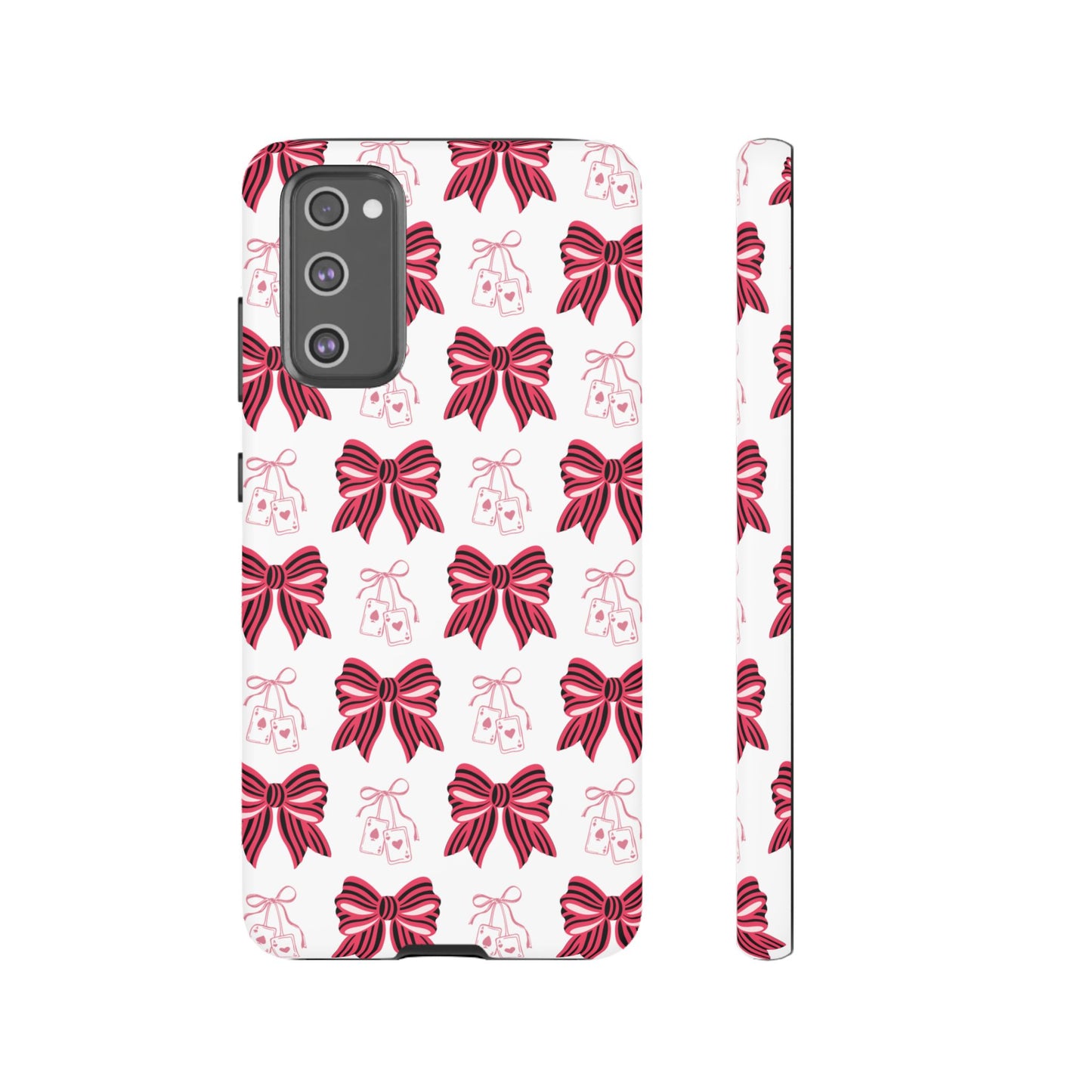 Stylish Phone Case with Elegant Bow Design, Holiday Gift, Phone Cover, Custom Smartphone Case, Fashion Accessory, Cute Gift Idea