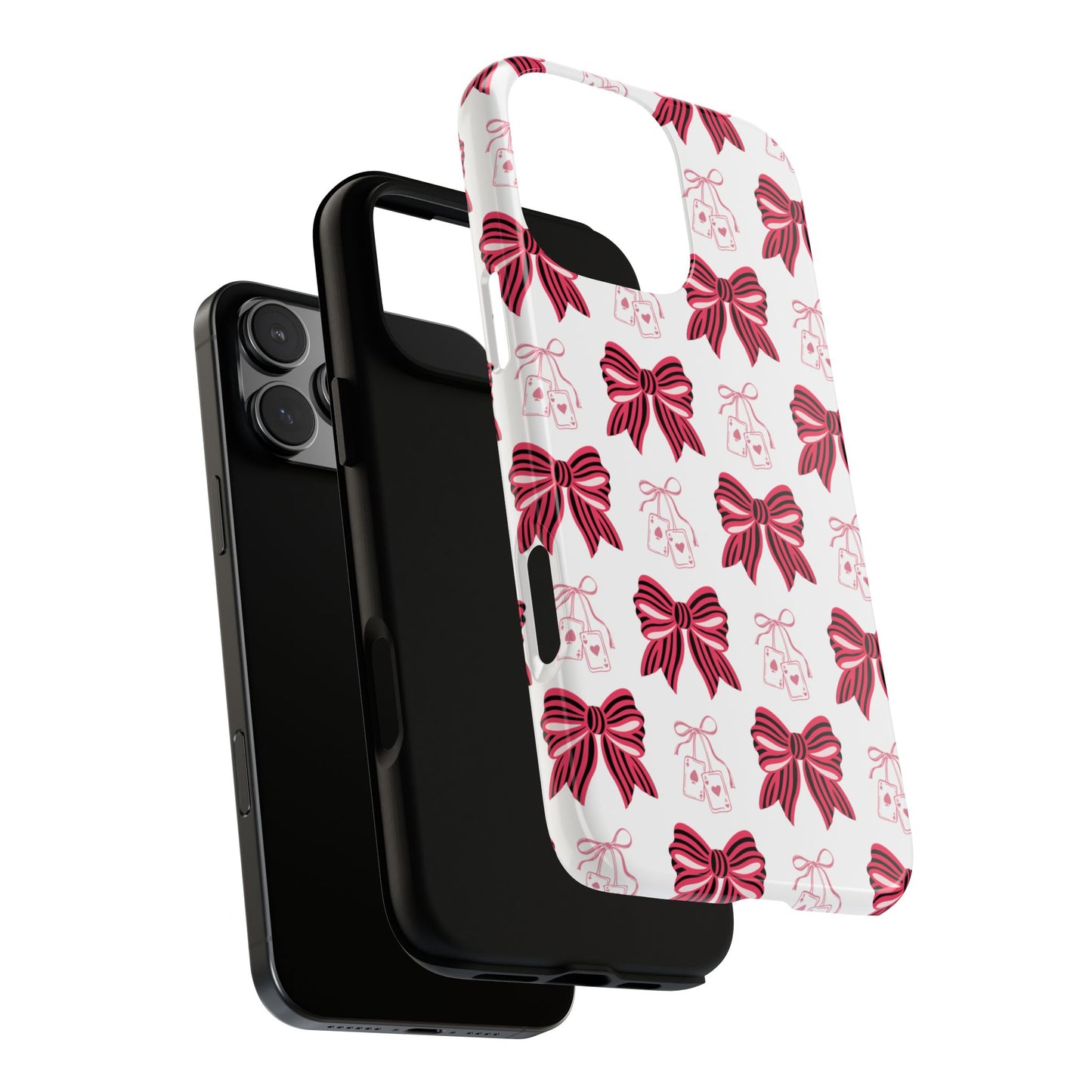Stylish Phone Case with Elegant Bow Design, Holiday Gift, Phone Cover, Custom Smartphone Case, Fashion Accessory, Cute Gift Idea