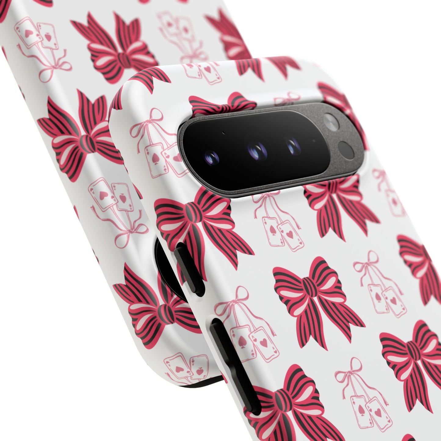 Stylish Phone Case with Elegant Bow Design, Holiday Gift, Phone Cover, Custom Smartphone Case, Fashion Accessory, Cute Gift Idea