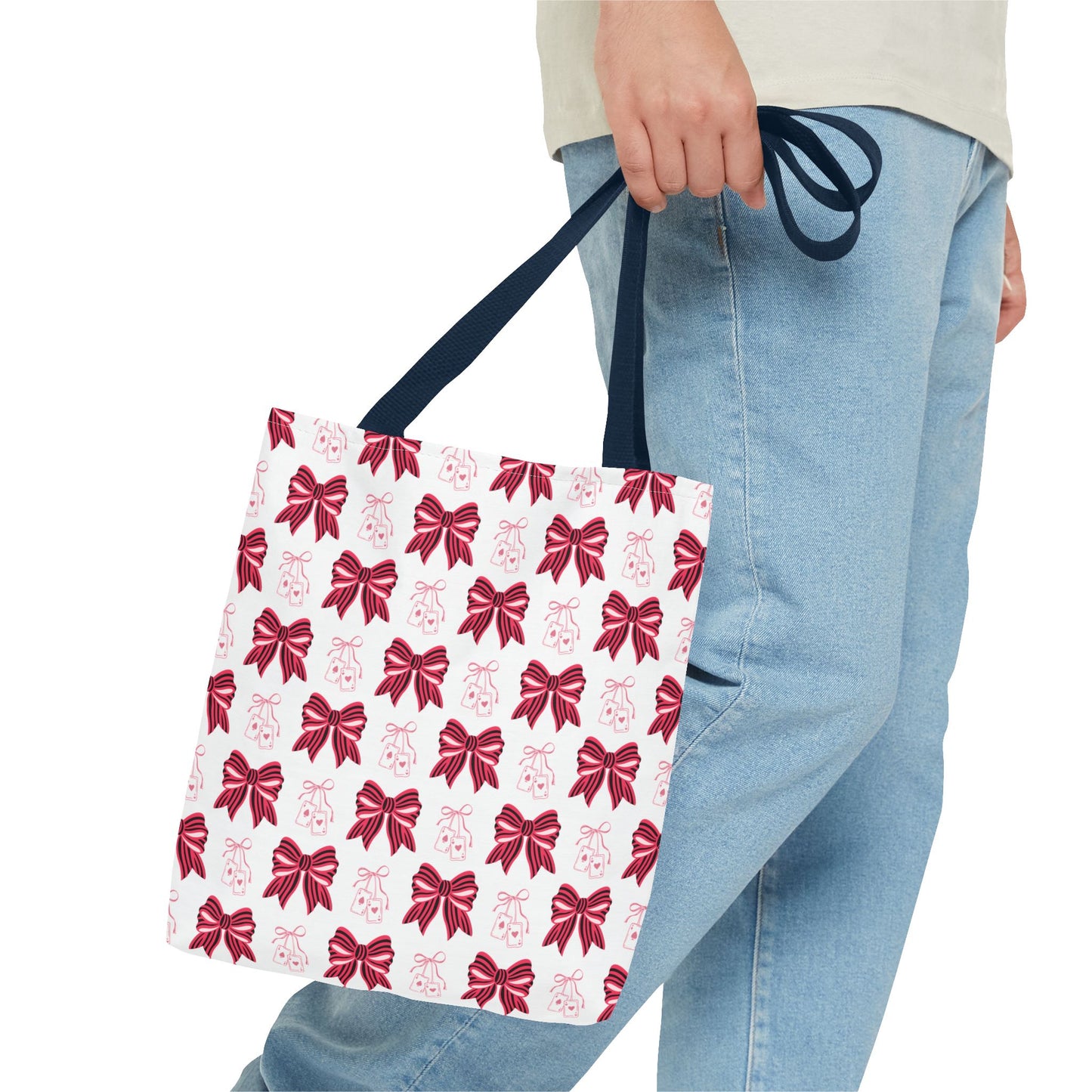 Chic Bow Inspired Tote Bag, Stylish Shopping Bag, Cute Gift for Her, Eco-Friendly Tote, Perfect for Parties