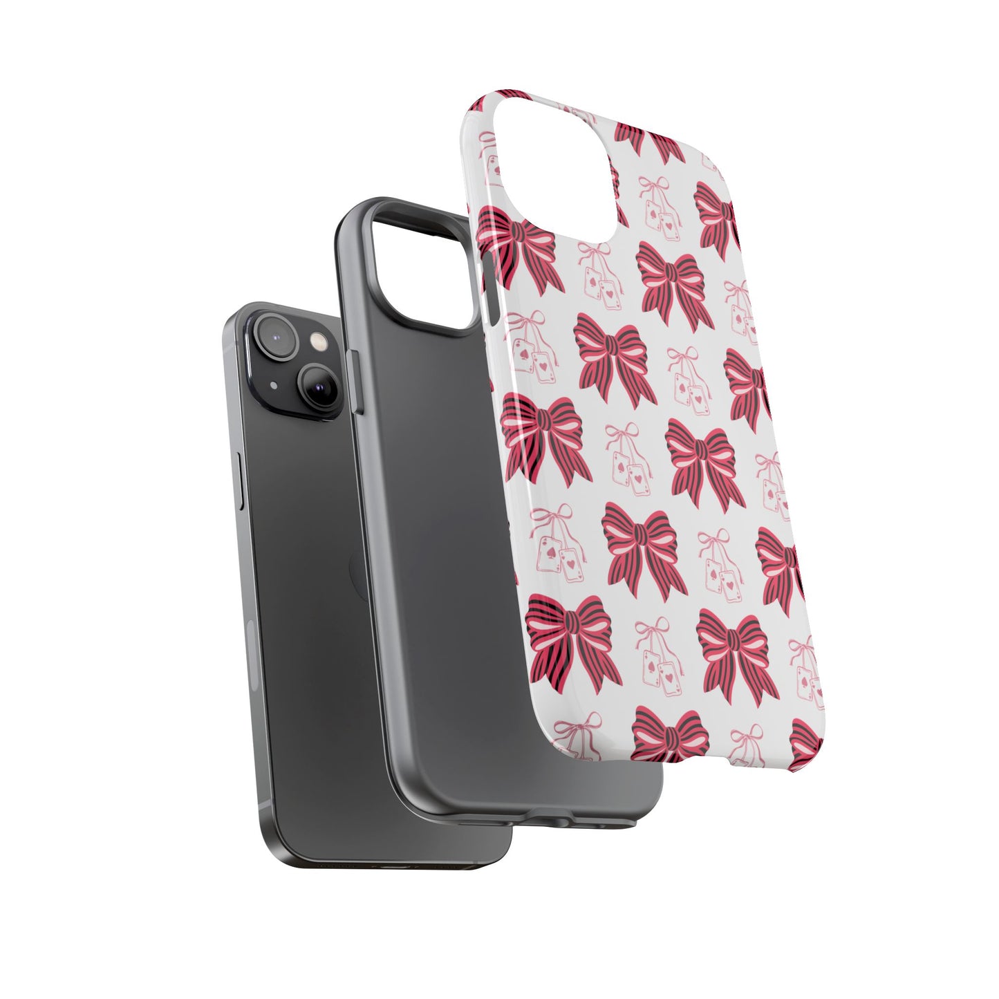 Stylish Phone Case with Elegant Bow Design, Holiday Gift, Phone Cover, Custom Smartphone Case, Fashion Accessory, Cute Gift Idea