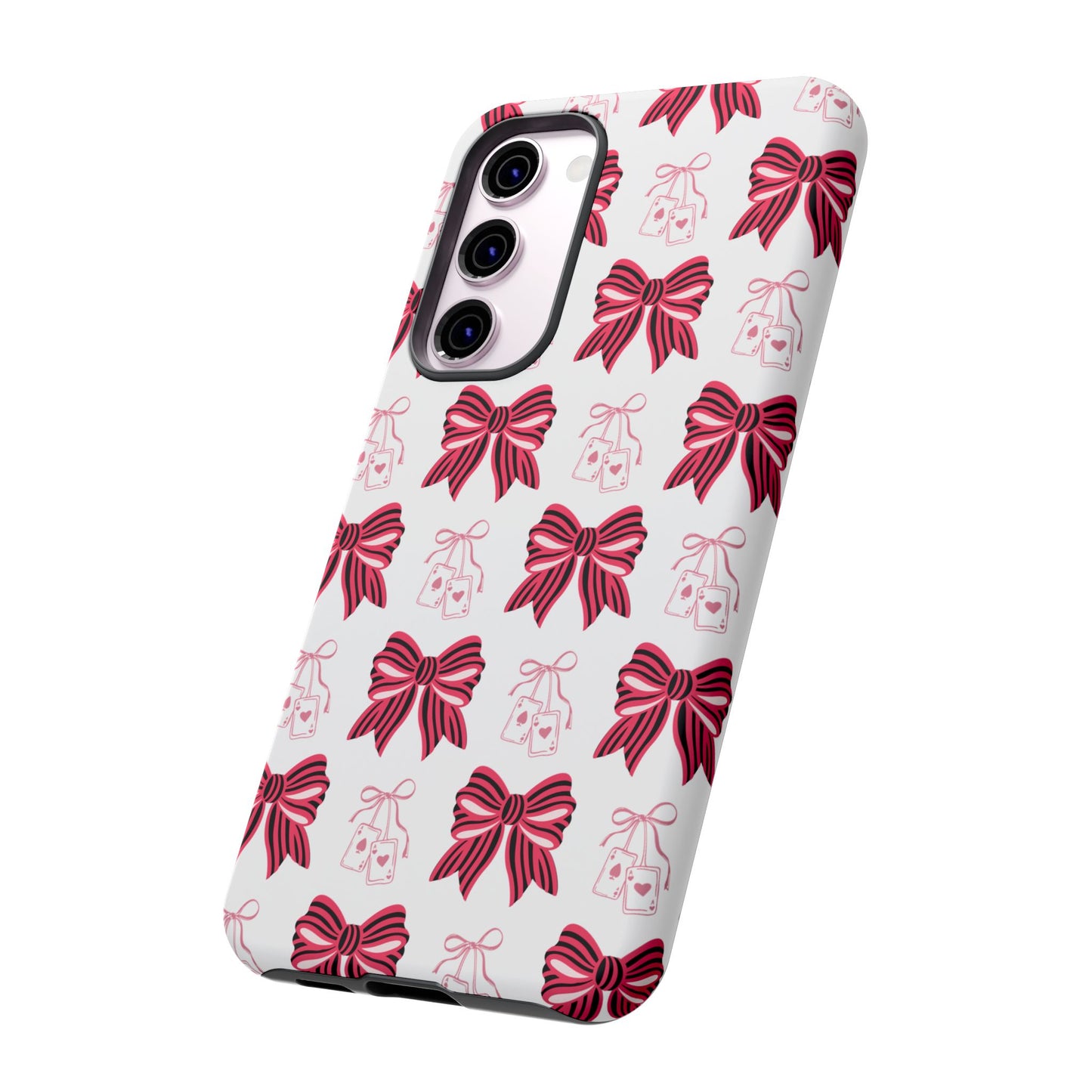 Stylish Phone Case with Elegant Bow Design, Holiday Gift, Phone Cover, Custom Smartphone Case, Fashion Accessory, Cute Gift Idea