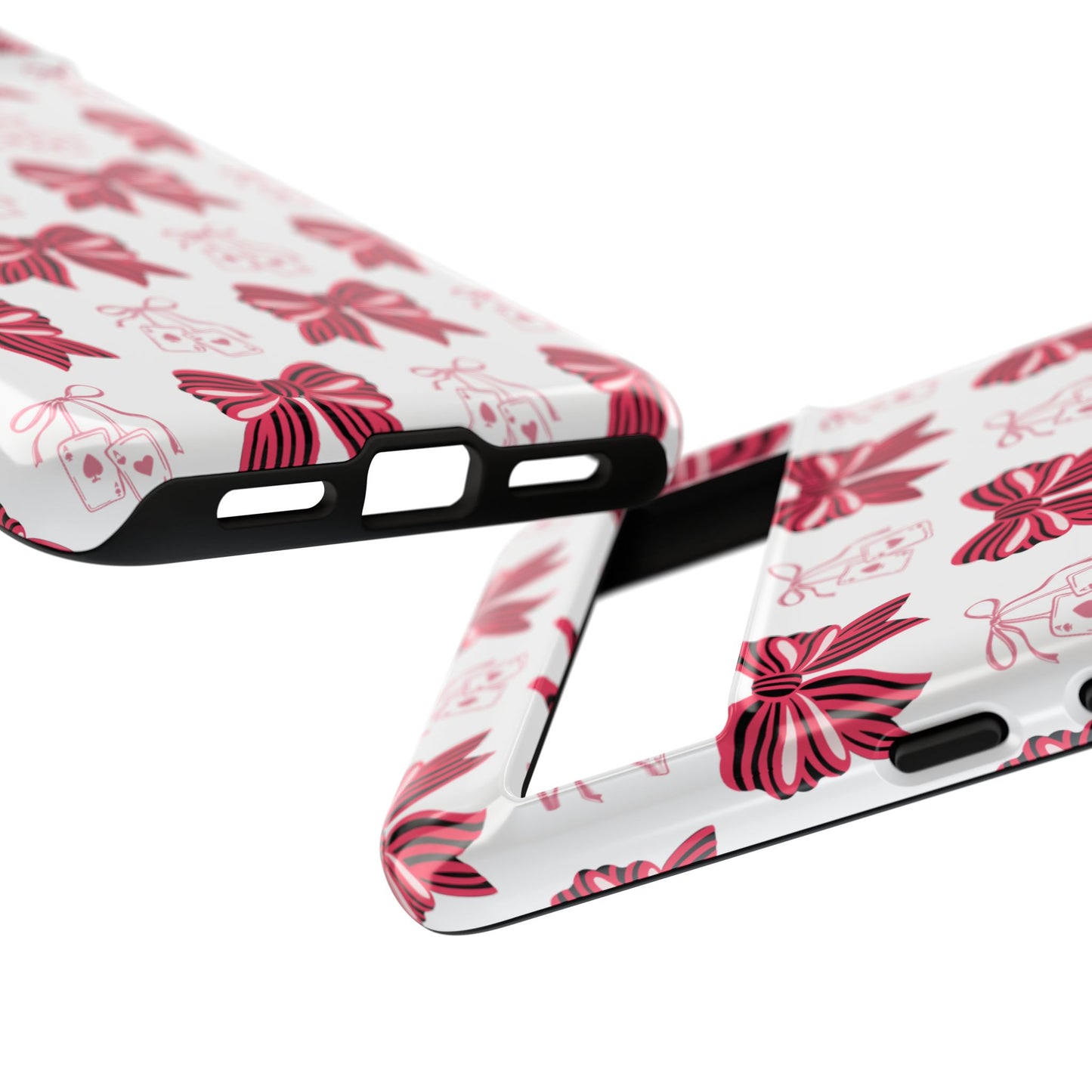 Stylish Phone Case with Elegant Bow Design, Holiday Gift, Phone Cover, Custom Smartphone Case, Fashion Accessory, Cute Gift Idea