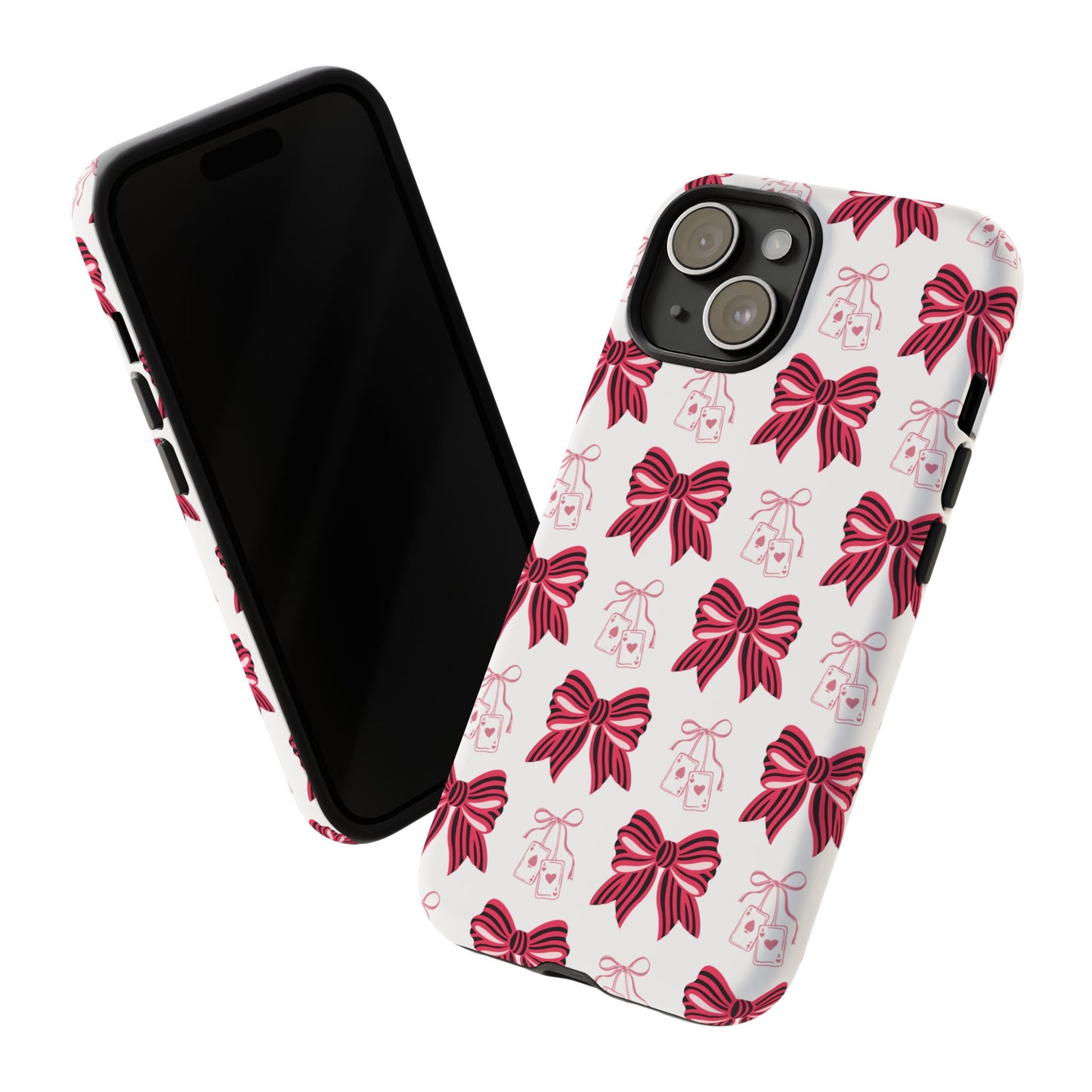Stylish Phone Case with Elegant Bow Design, Holiday Gift, Phone Cover, Custom Smartphone Case, Fashion Accessory, Cute Gift Idea