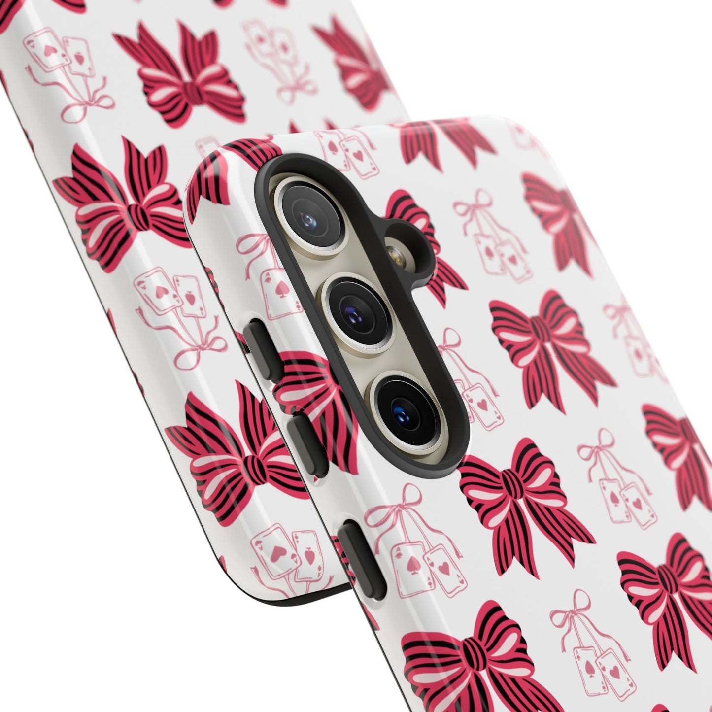 Stylish Phone Case with Elegant Bow Design, Holiday Gift, Phone Cover, Custom Smartphone Case, Fashion Accessory, Cute Gift Idea