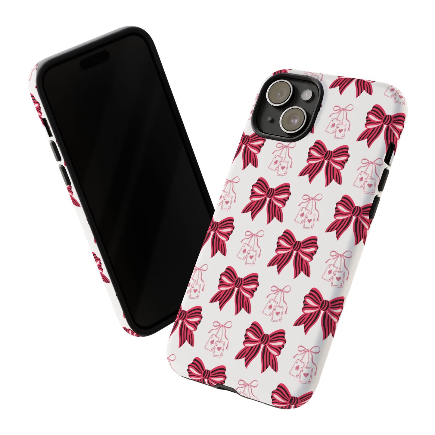Stylish Phone Case with Elegant Bow Design, Holiday Gift, Phone Cover, Custom Smartphone Case, Fashion Accessory, Cute Gift Idea