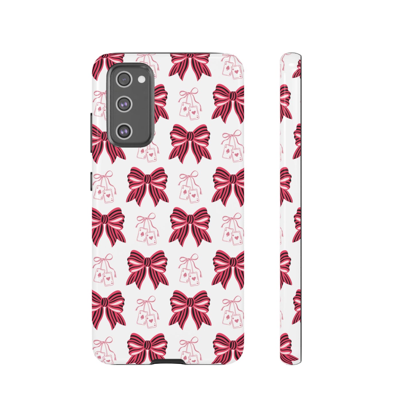 Stylish Phone Case with Elegant Bow Design, Holiday Gift, Phone Cover, Custom Smartphone Case, Fashion Accessory, Cute Gift Idea