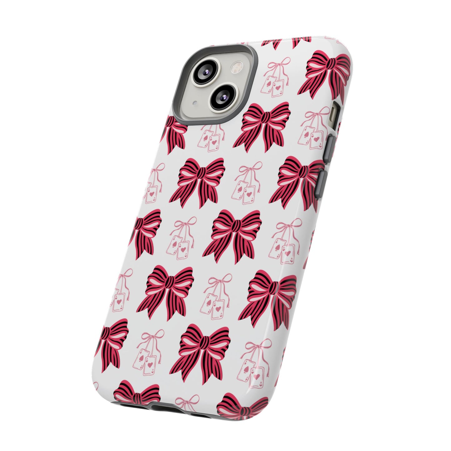 Stylish Phone Case with Elegant Bow Design, Holiday Gift, Phone Cover, Custom Smartphone Case, Fashion Accessory, Cute Gift Idea