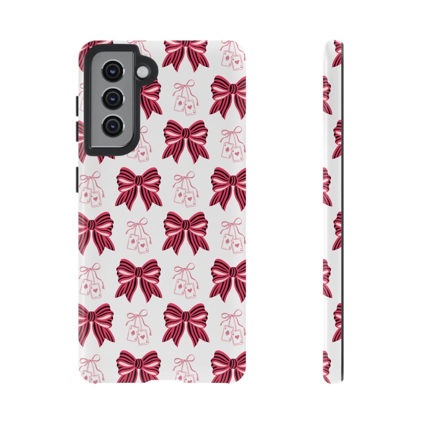 Stylish Phone Case with Elegant Bow Design, Holiday Gift, Phone Cover, Custom Smartphone Case, Fashion Accessory, Cute Gift Idea