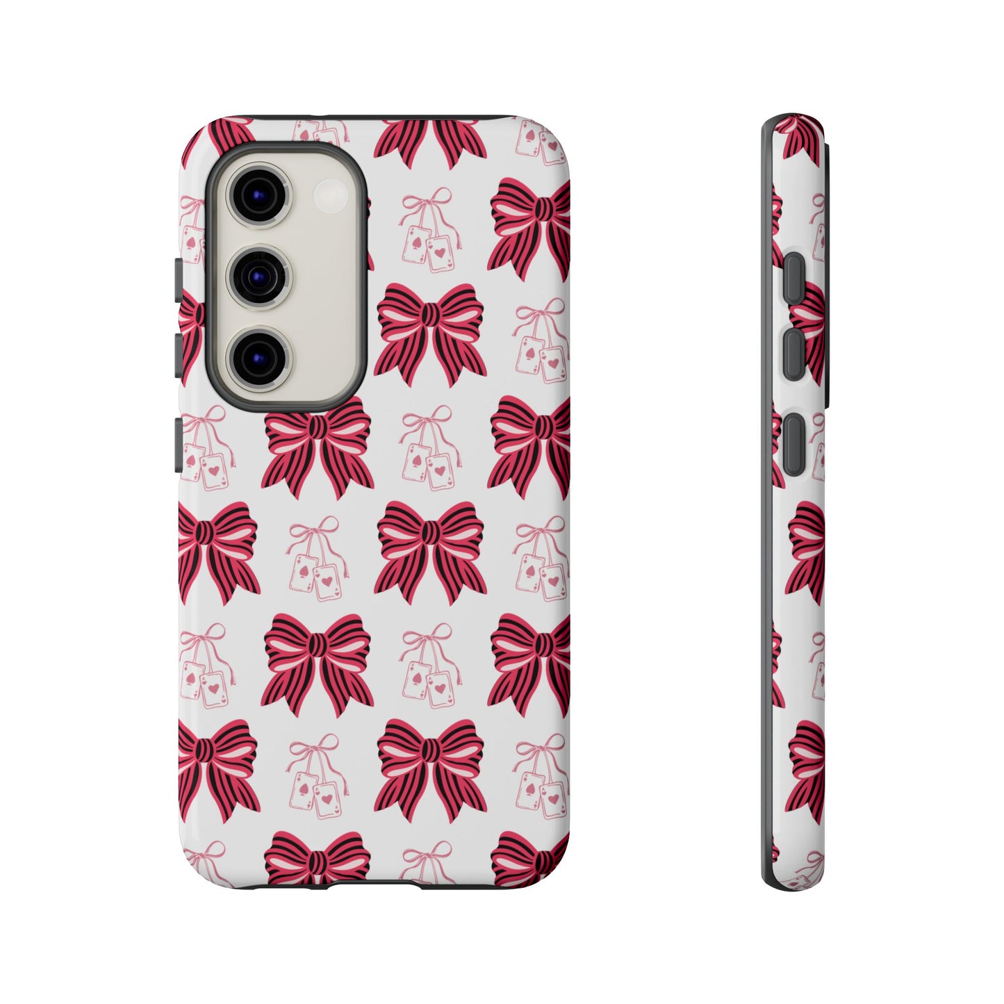 Stylish Phone Case with Elegant Bow Design, Holiday Gift, Phone Cover, Custom Smartphone Case, Fashion Accessory, Cute Gift Idea