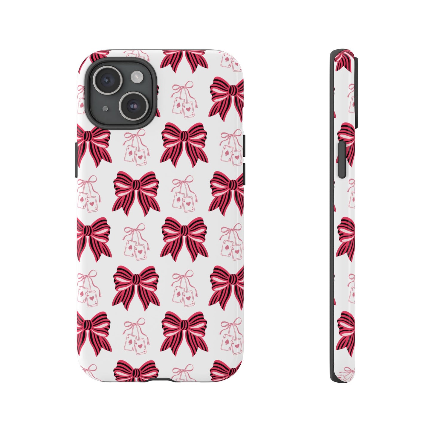 Stylish Phone Case with Elegant Bow Design, Holiday Gift, Phone Cover, Custom Smartphone Case, Fashion Accessory, Cute Gift Idea