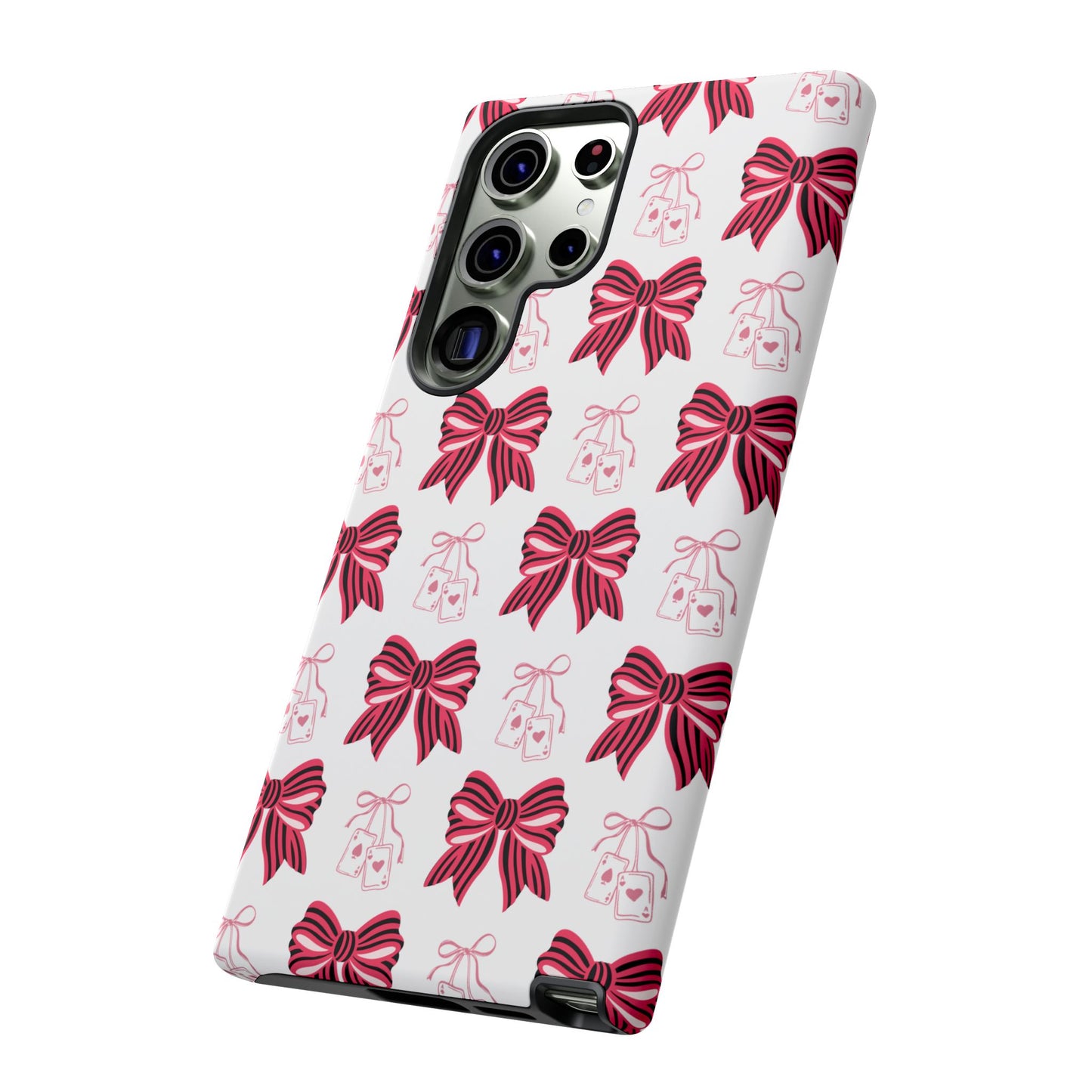 Stylish Phone Case with Elegant Bow Design, Holiday Gift, Phone Cover, Custom Smartphone Case, Fashion Accessory, Cute Gift Idea