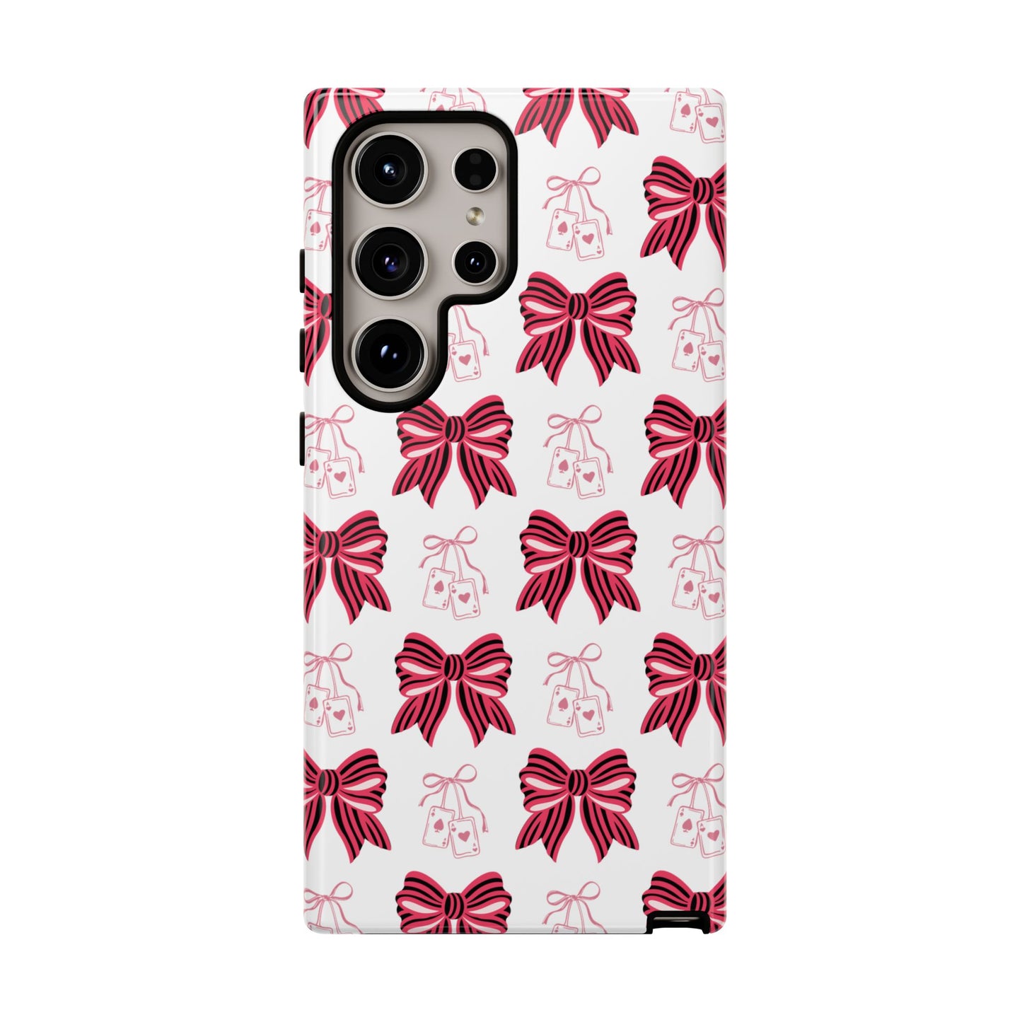 Stylish Phone Case with Elegant Bow Design, Holiday Gift, Phone Cover, Custom Smartphone Case, Fashion Accessory, Cute Gift Idea