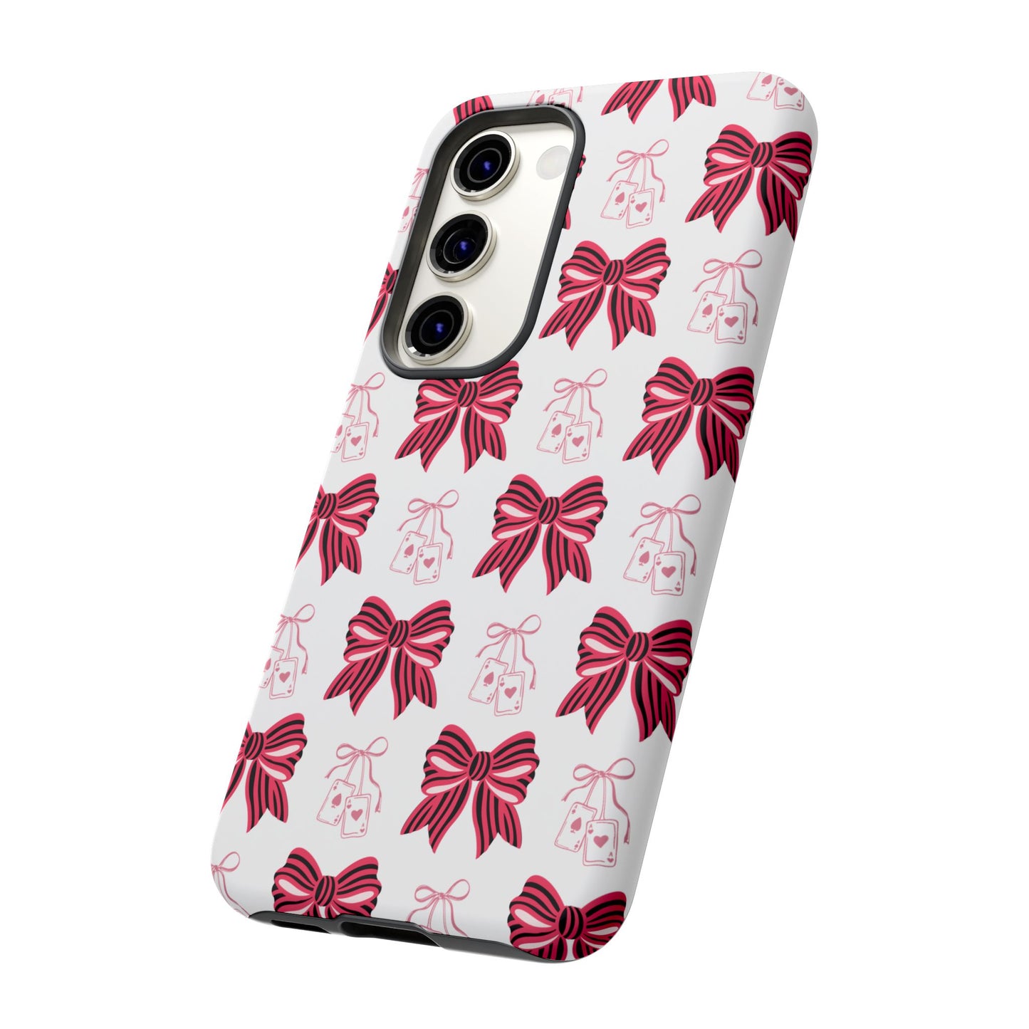 Stylish Phone Case with Elegant Bow Design, Holiday Gift, Phone Cover, Custom Smartphone Case, Fashion Accessory, Cute Gift Idea