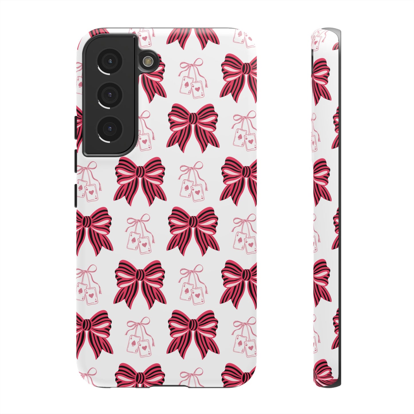 Stylish Phone Case with Elegant Bow Design, Holiday Gift, Phone Cover, Custom Smartphone Case, Fashion Accessory, Cute Gift Idea