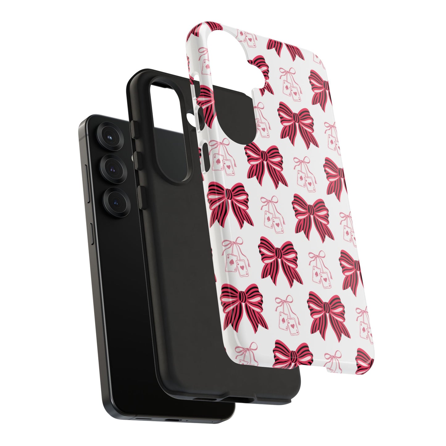 Stylish Phone Case with Elegant Bow Design, Holiday Gift, Phone Cover, Custom Smartphone Case, Fashion Accessory, Cute Gift Idea