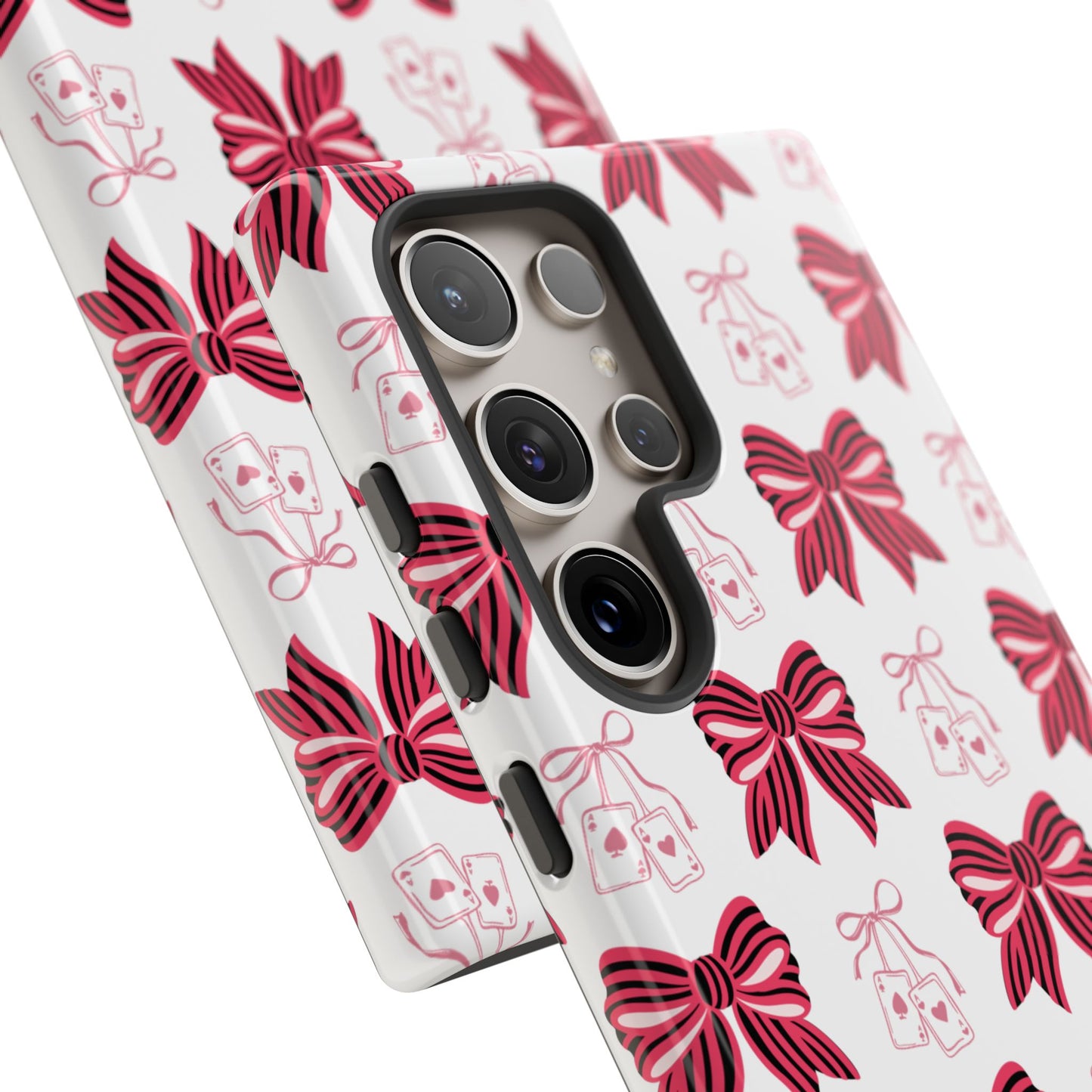 Stylish Phone Case with Elegant Bow Design, Holiday Gift, Phone Cover, Custom Smartphone Case, Fashion Accessory, Cute Gift Idea