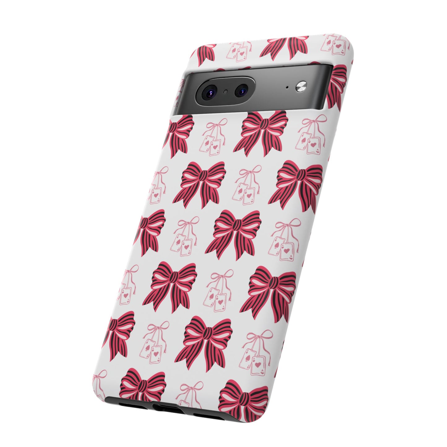 Stylish Phone Case with Elegant Bow Design, Holiday Gift, Phone Cover, Custom Smartphone Case, Fashion Accessory, Cute Gift Idea