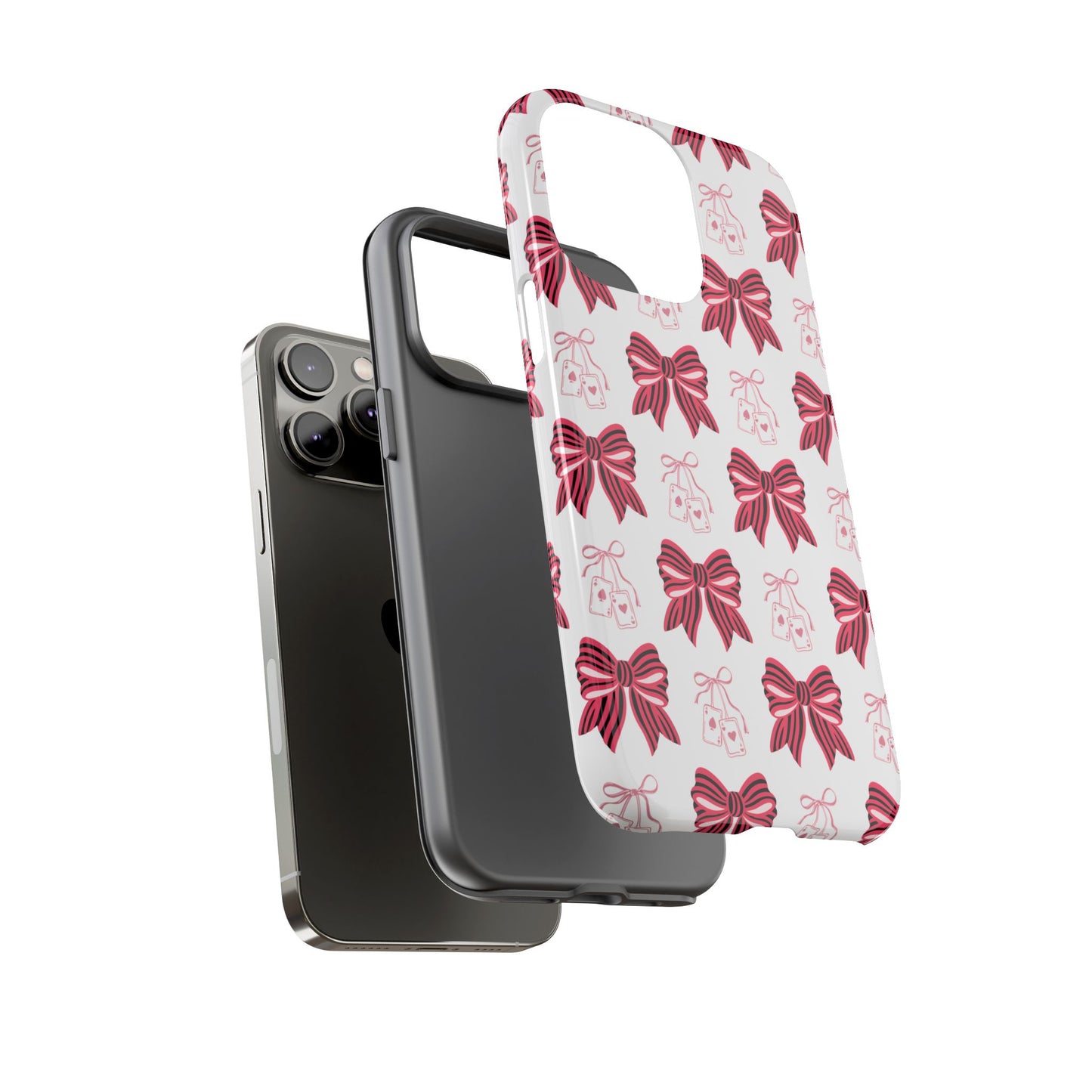 Stylish Phone Case with Elegant Bow Design, Holiday Gift, Phone Cover, Custom Smartphone Case, Fashion Accessory, Cute Gift Idea